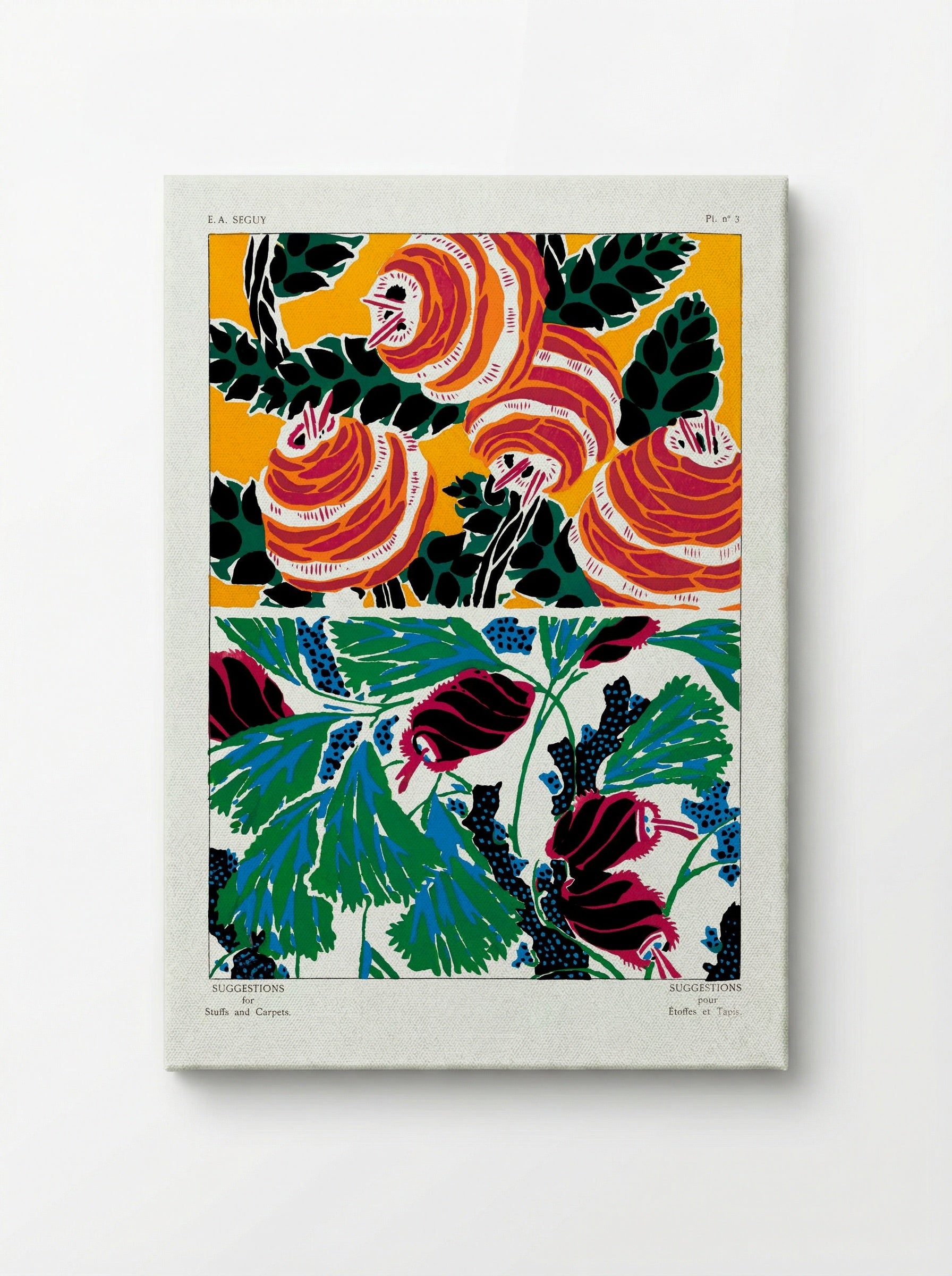 Suggestions pour Étoffes et Tapis, Plate No. 3 - Émile-Allain Séguy - Canvas