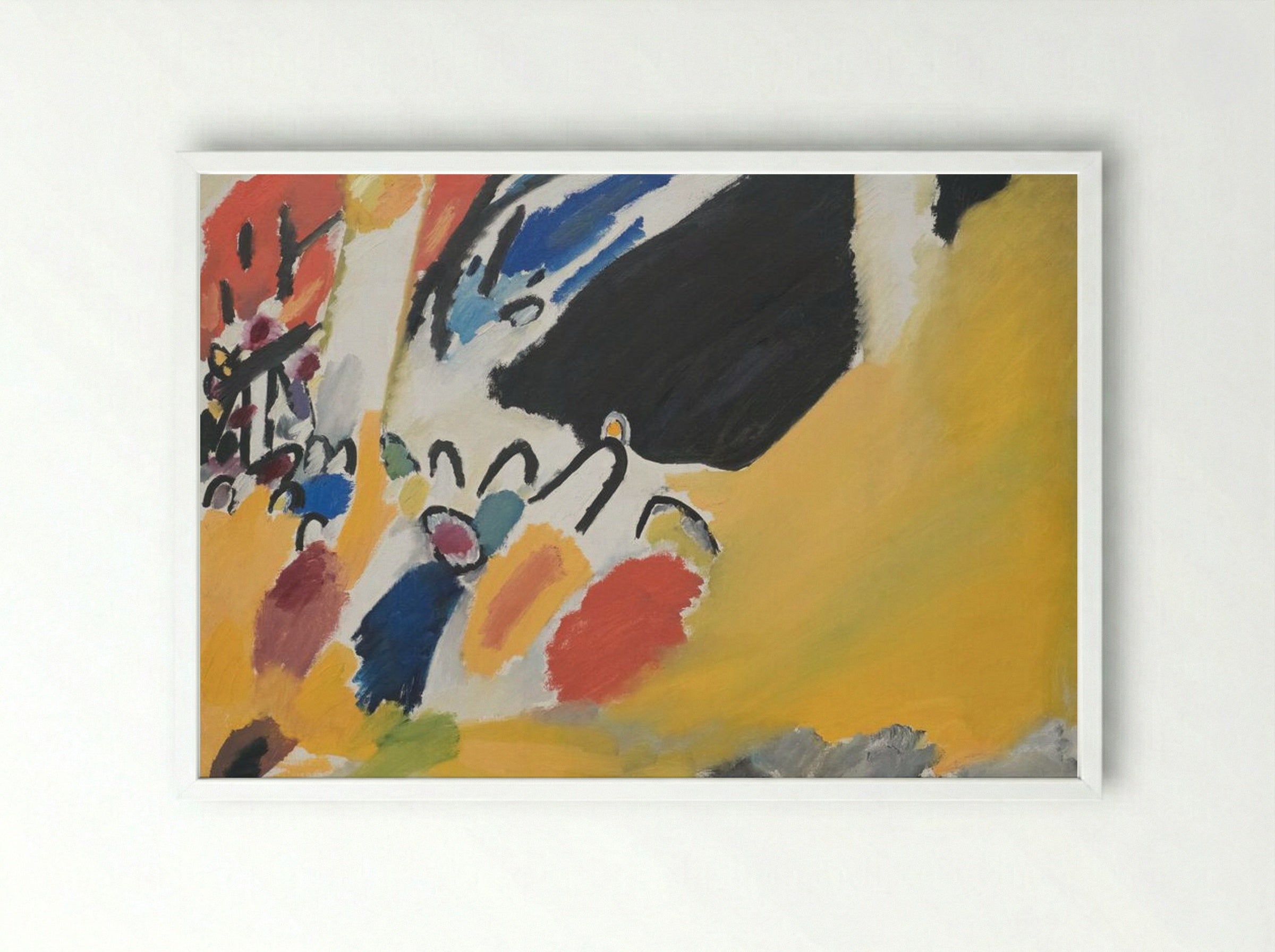 Impression III (Concert) - Wassily Kandinsky - Framed Print White
