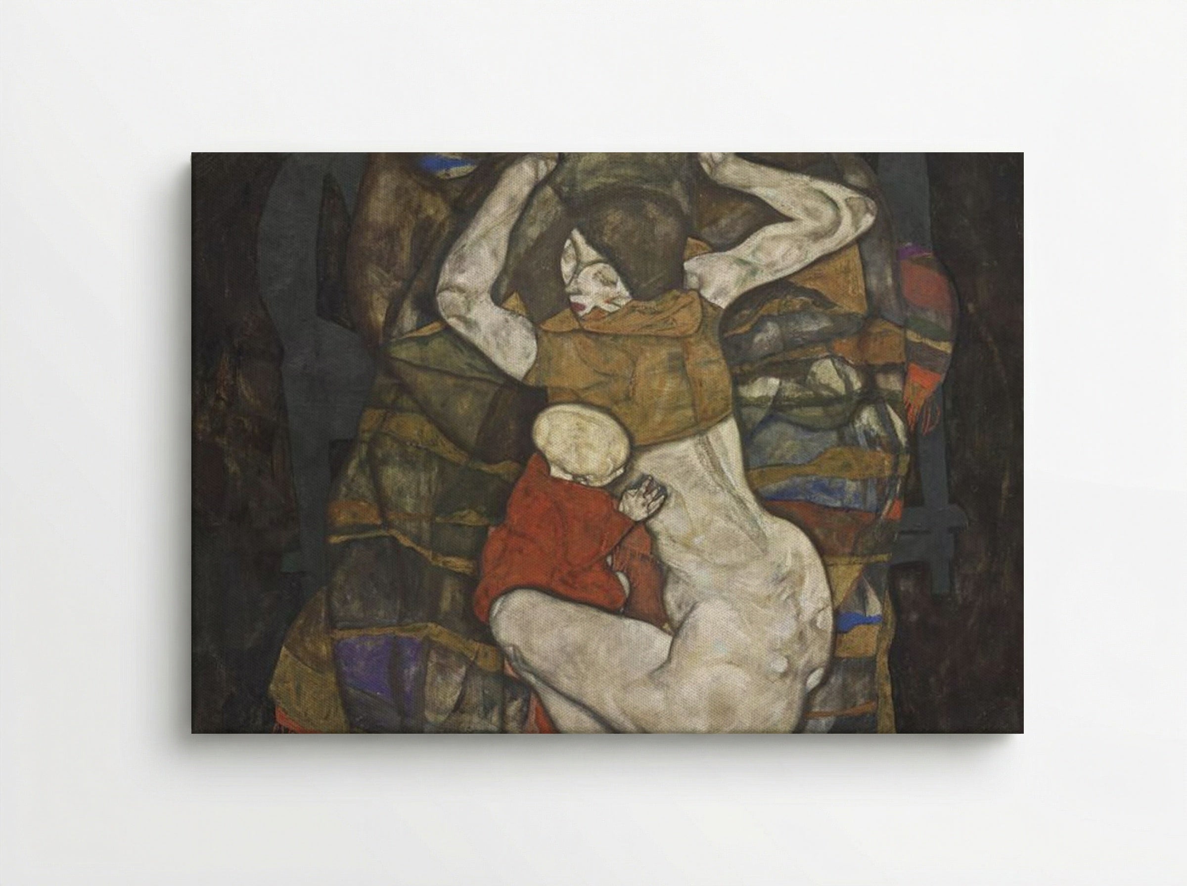 Young Mother - Egon Schiele - Canvas