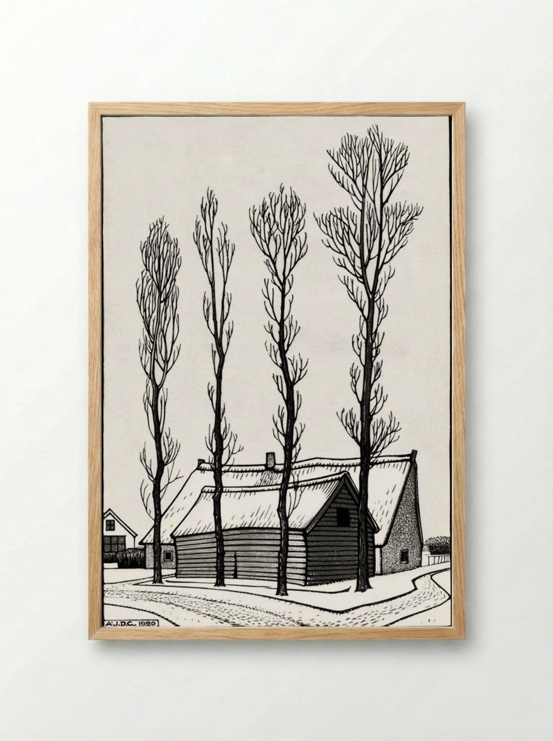 Winter - Julie de Graag - Framed Print Wood