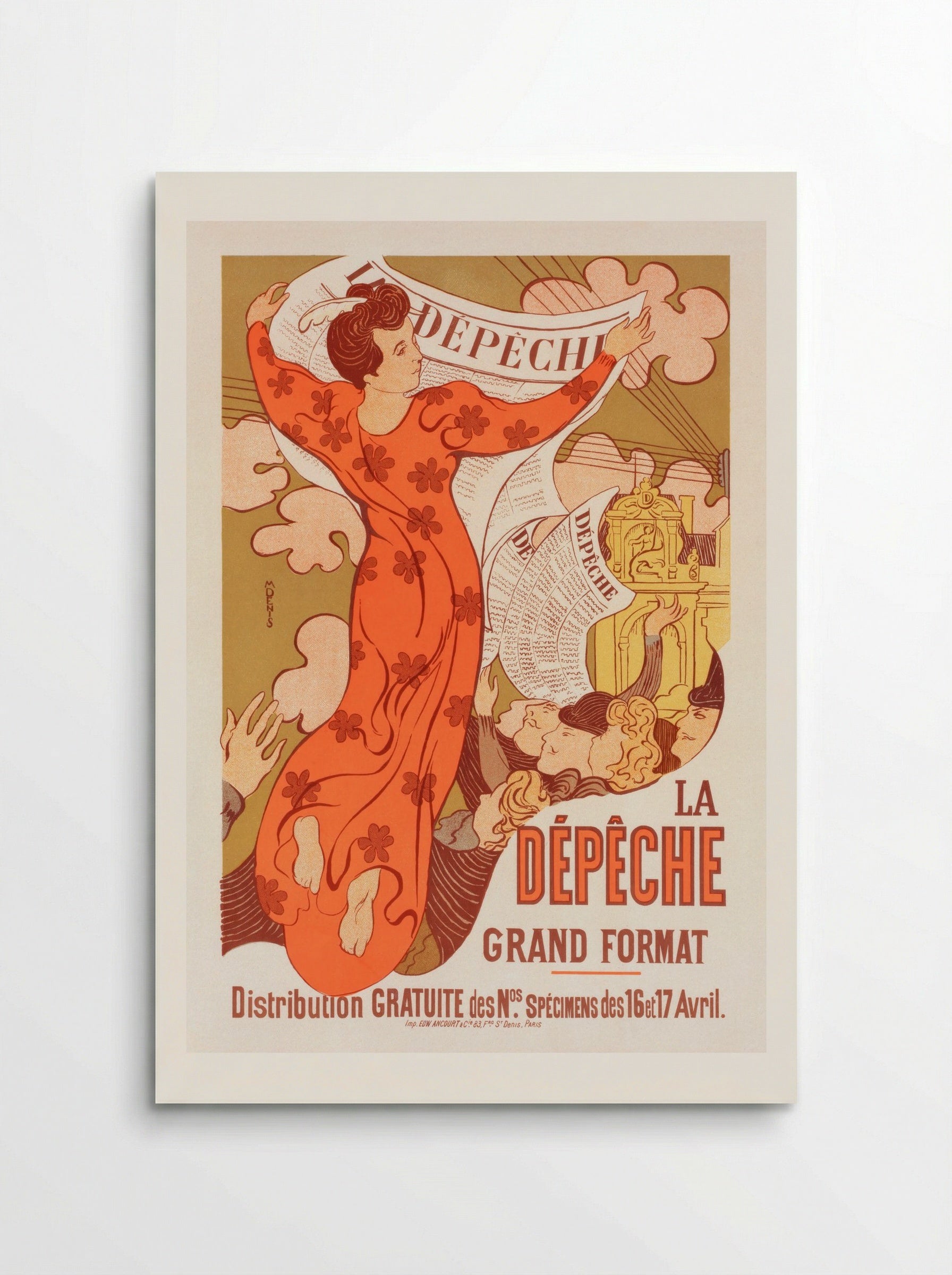Poster for La Dépêche de Toulouse - Maurice Denis - Poster