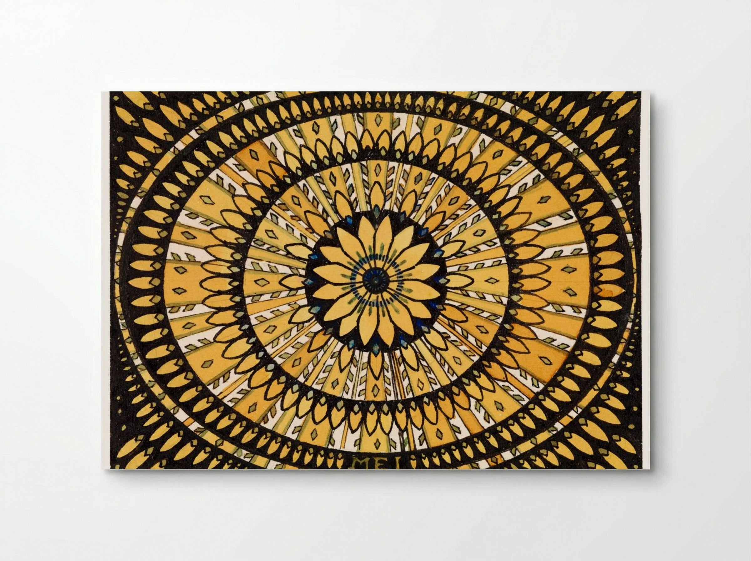 Rosette from Stylized Flowers and Leaves - Julie de Graag - Poster