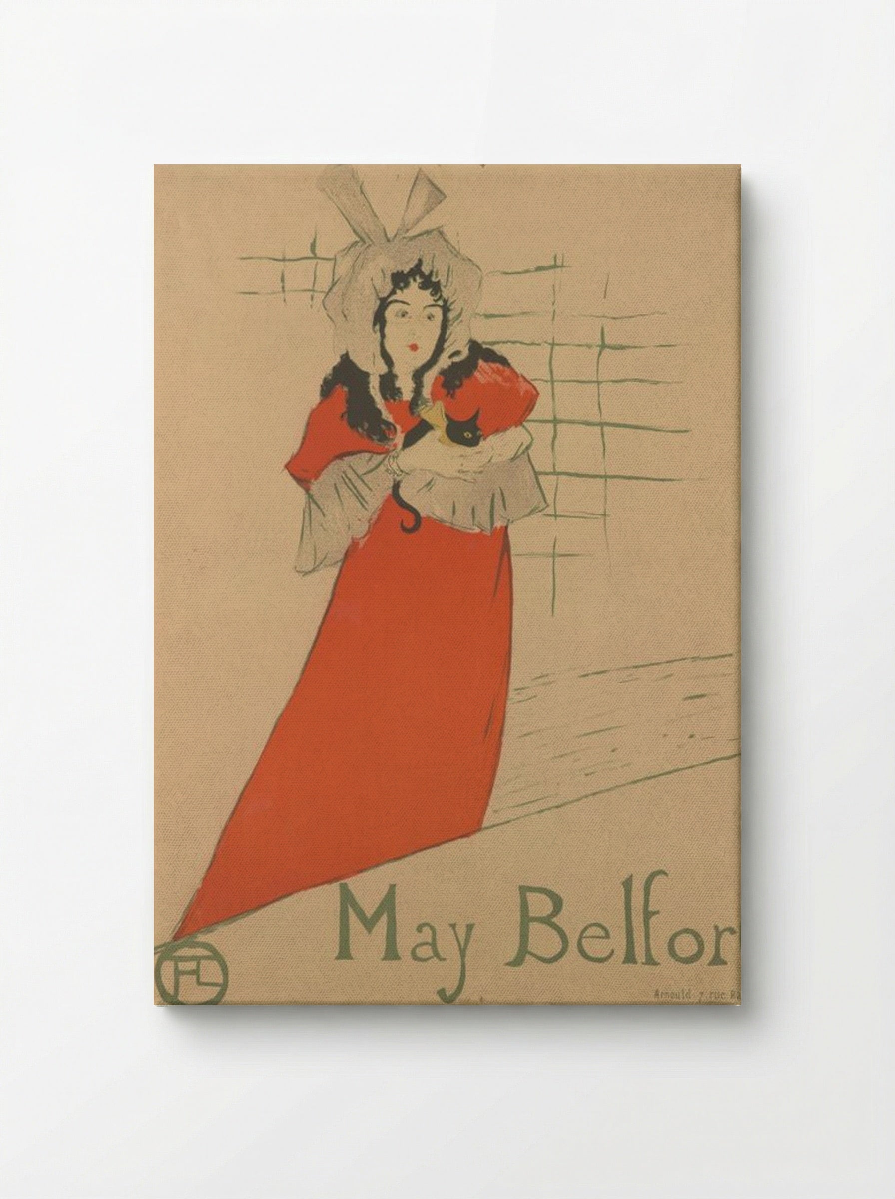 May Belfort - Henri de Toulouse-Lautrec - Canvas