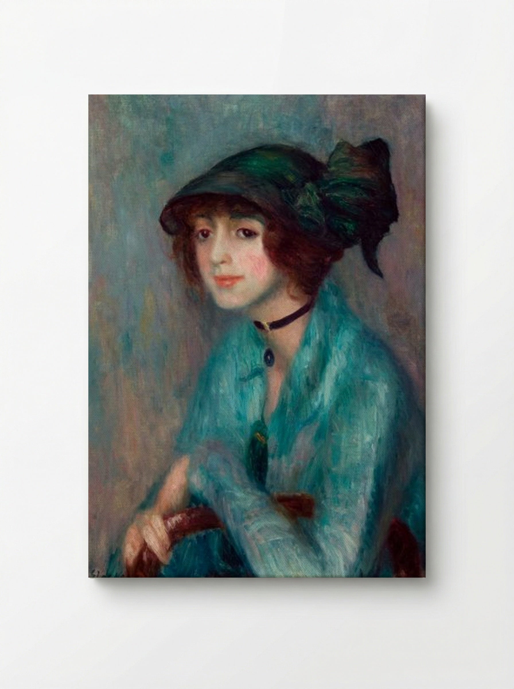 The Brunette - William James Glackens - Canvas