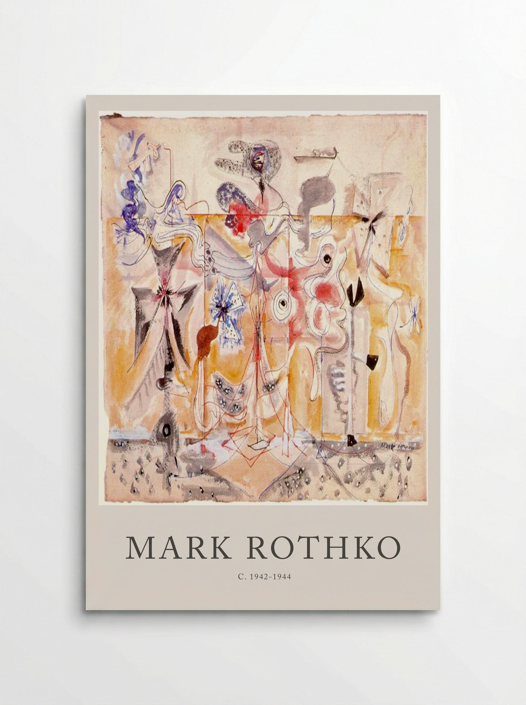 Untitled (Biomorphic Composition) - Mark Rothko - Poster