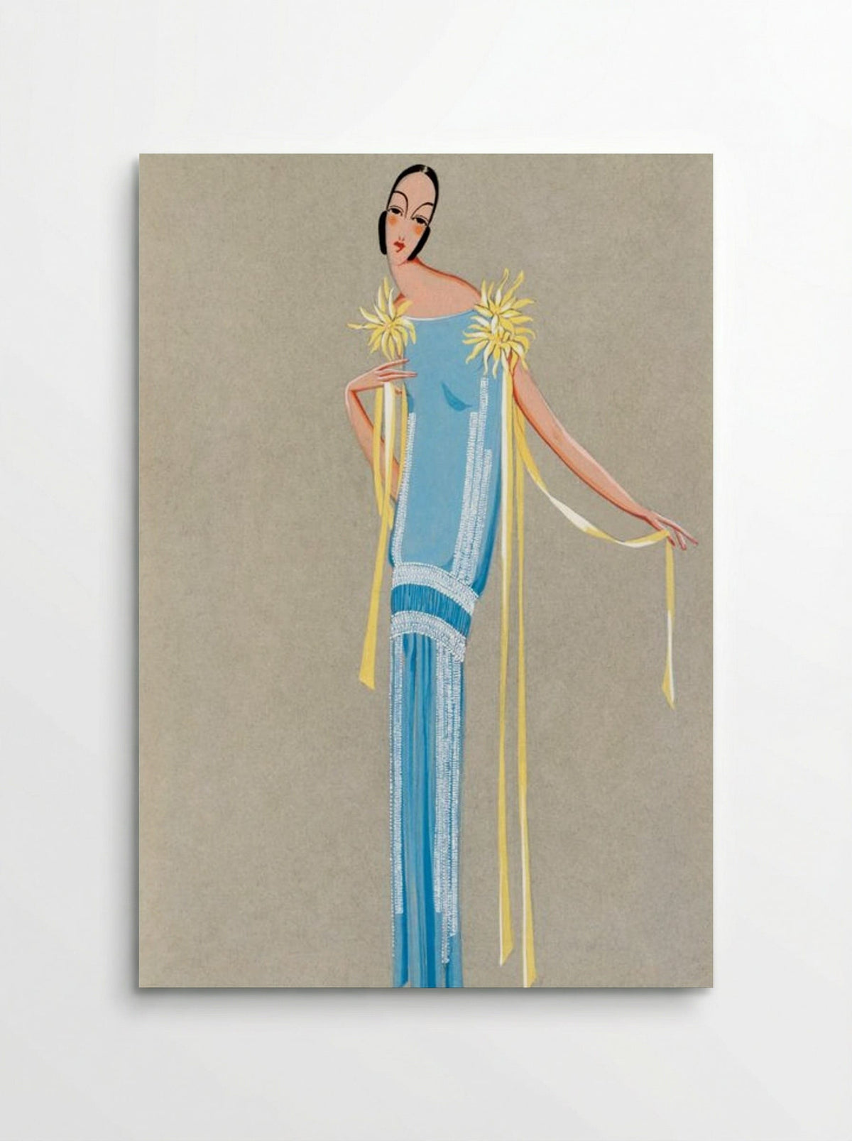 Design for 'L'Accroche-Coeur' Summer Dress, 1924 - Fine Art Print - Poster