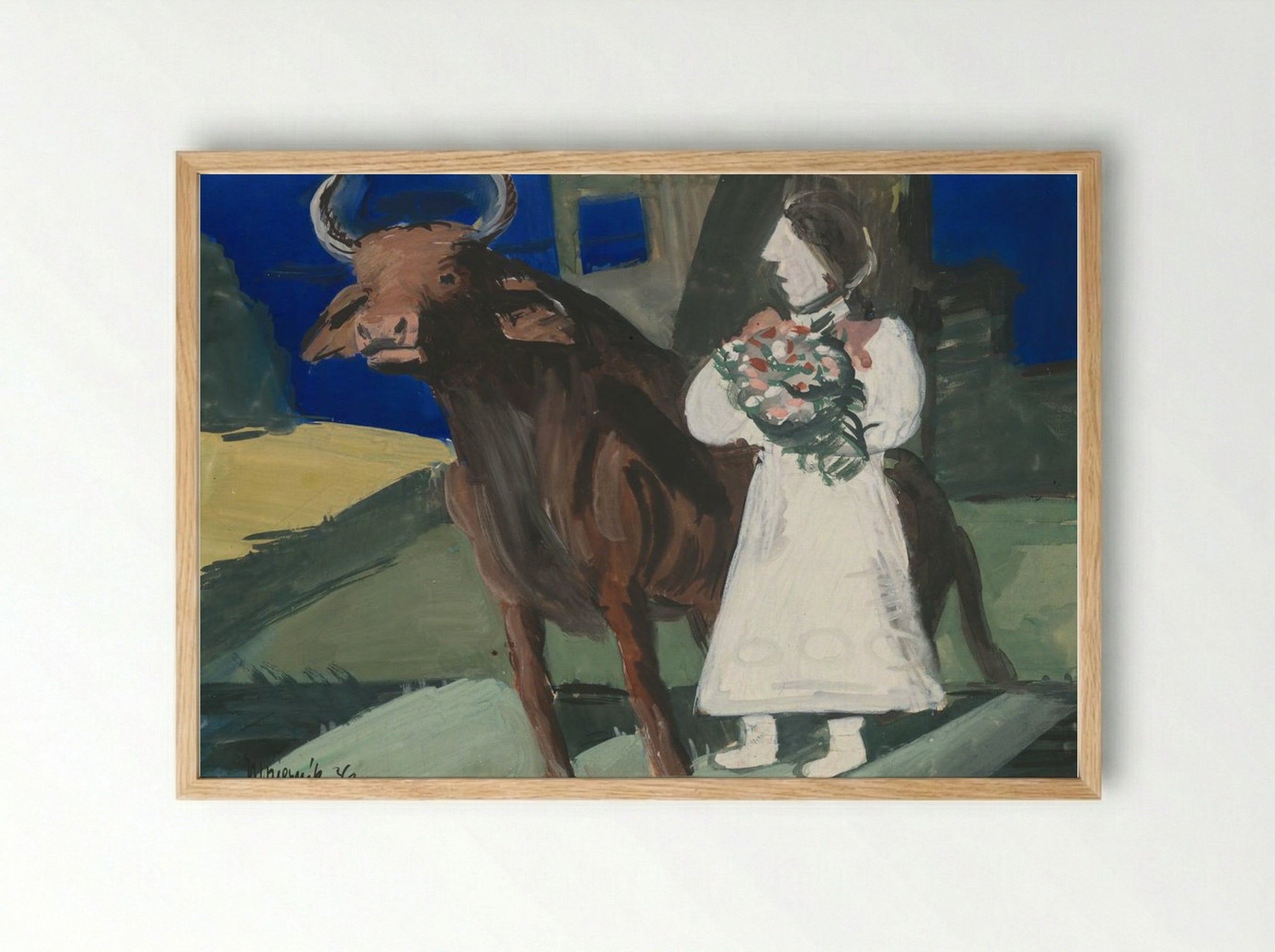 The Bride - Cyprián Majerník - Framed Print Wood