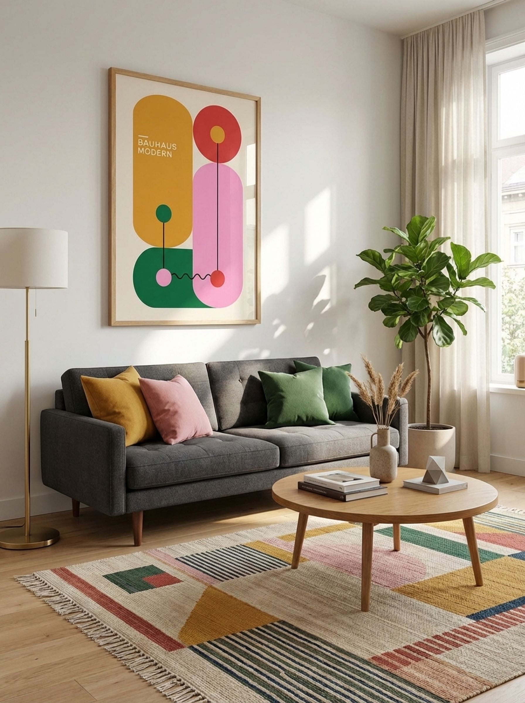 Bauhaus Modern Composition – Primary Abstract - Lifestyle