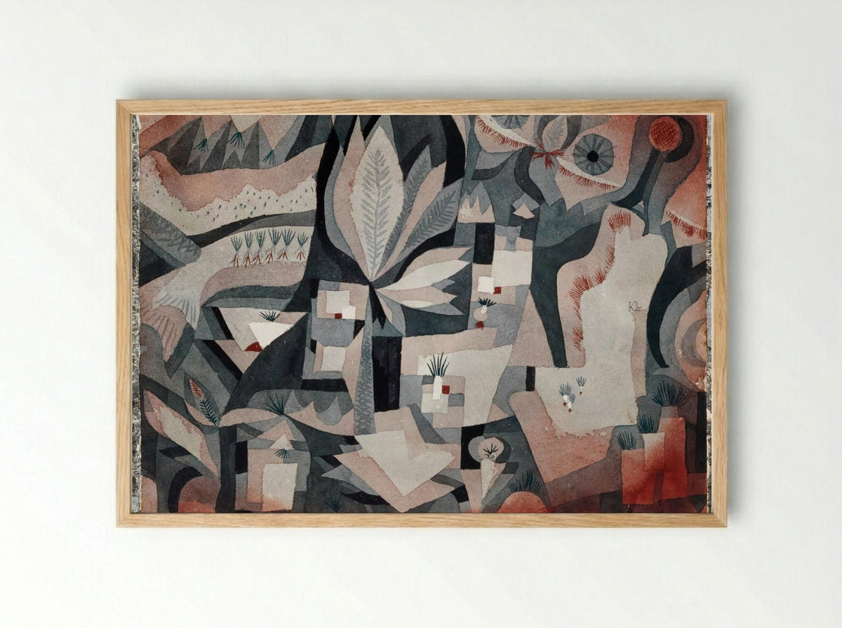 Dry Cooler Garden - Paul Klee - Framed Print Wood