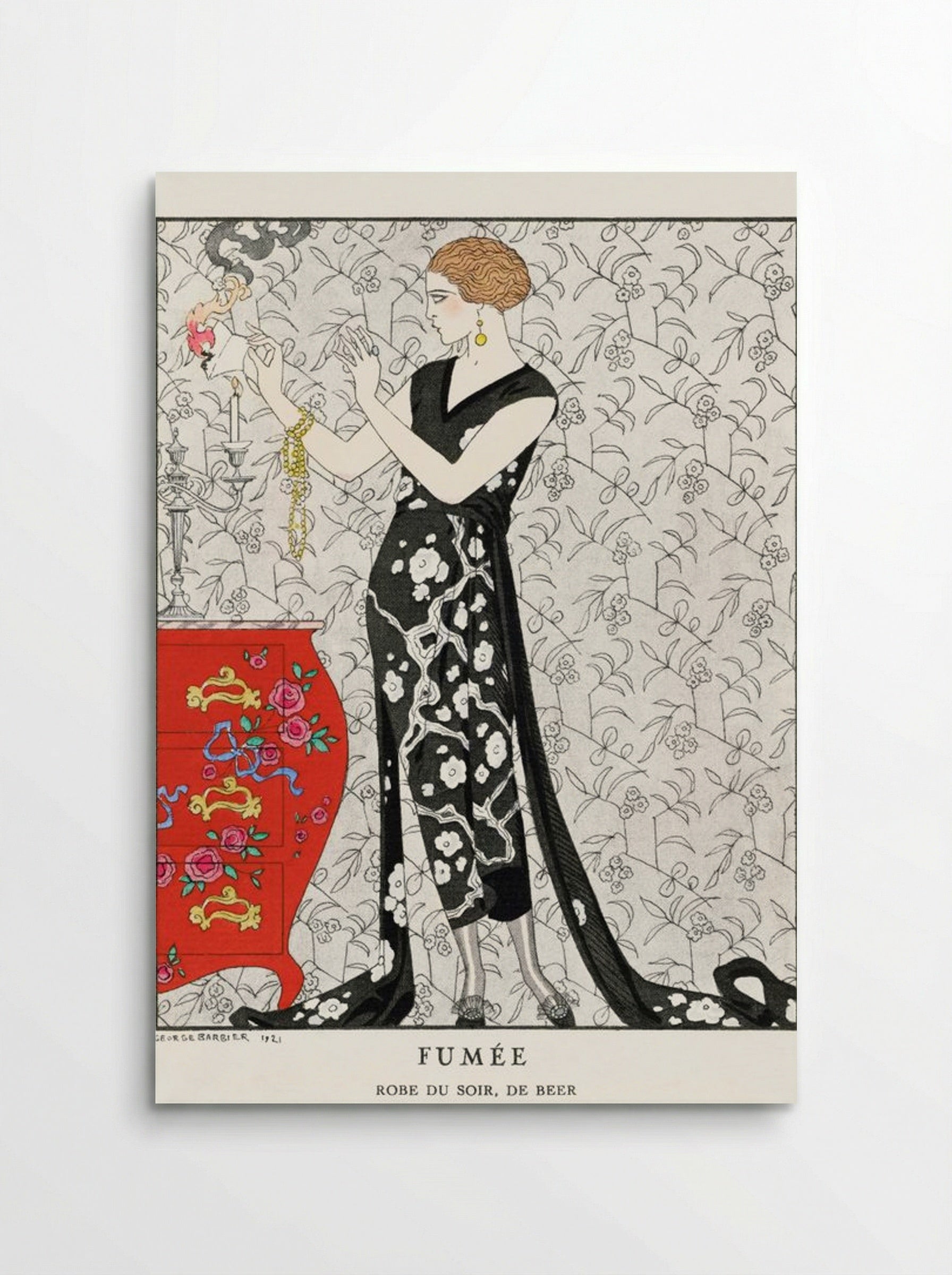 Fumée, Robe du Soir, de Beer (Fashion Illustration) - George Barbier - Poster