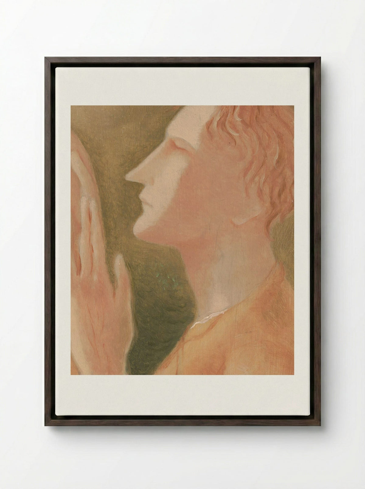Blind Man - Mikuláš Galanda - Framed Canvas Dark Wood