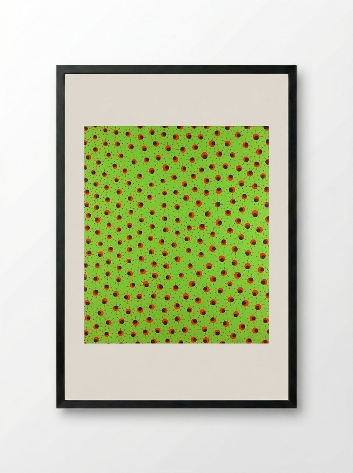 Fields in Spring - Yayoi Kusama - Framed Print Black