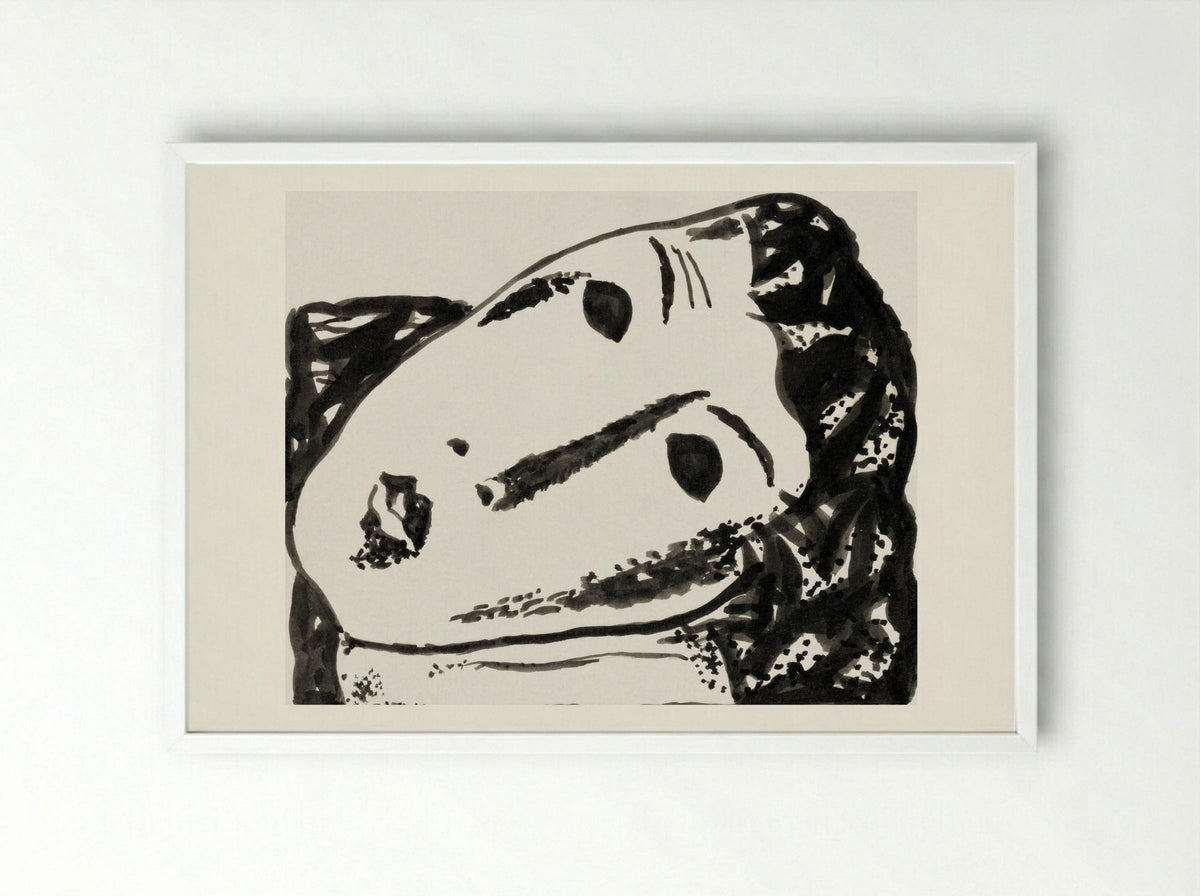 Vignette for 'L'art Hollandais contemporain' - Gustave De Smet - Framed Print White