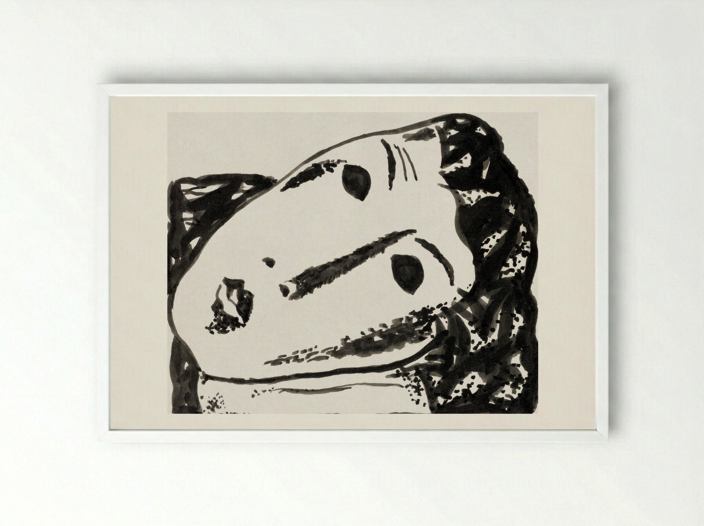 Vignette for 'L'art Hollandais contemporain' - Gustave De Smet - Framed Print White