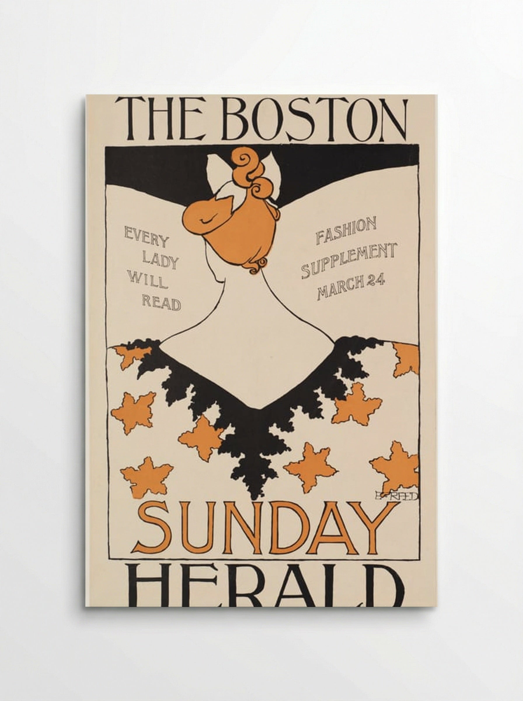 The Boston Sunday Herald, Fashion Supplement, March 24 - Ethel Reed - Poster