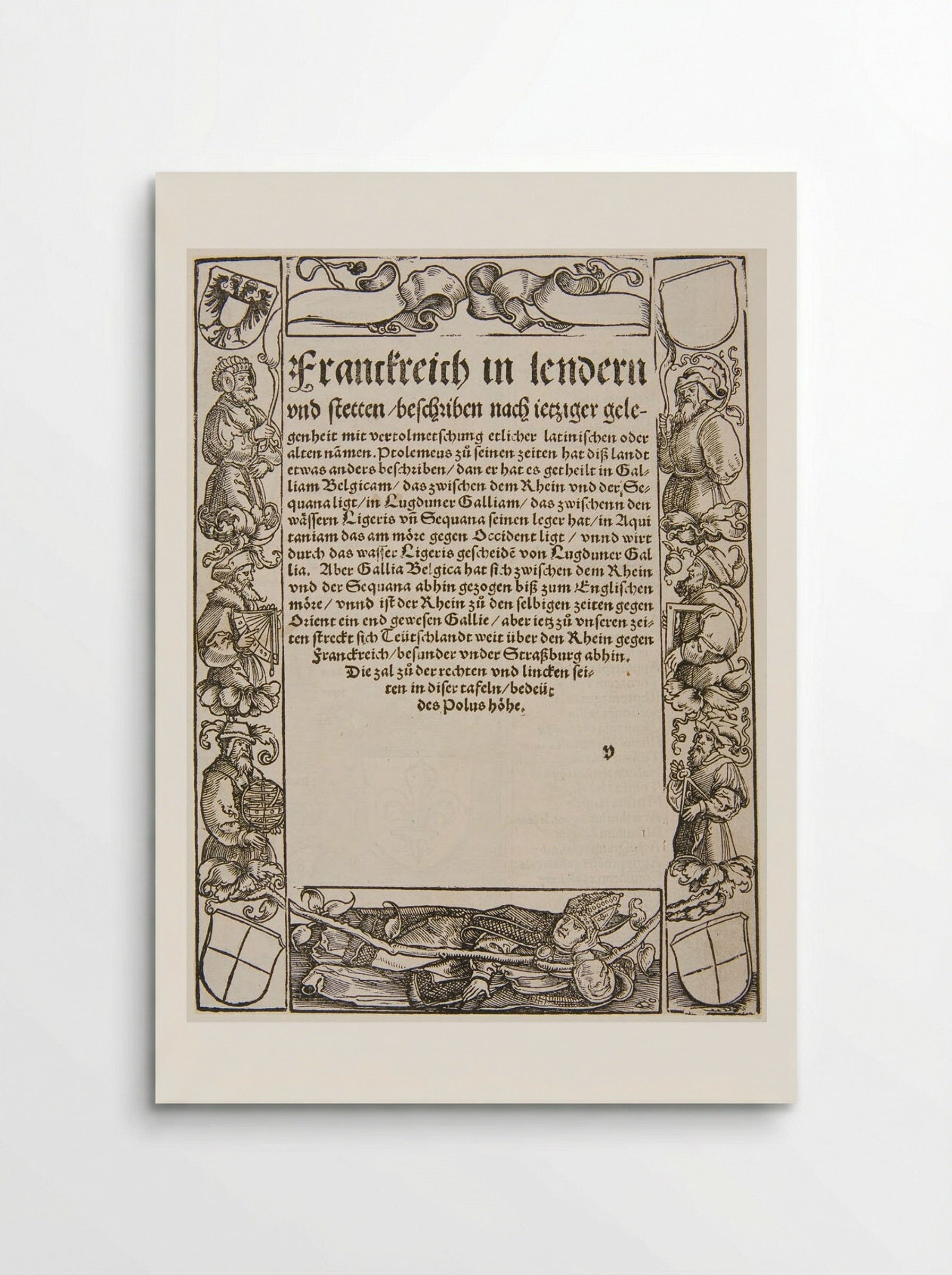 A Recumbent Bishop and Six Mathematicians - Hans Holbein the Younger - Poster