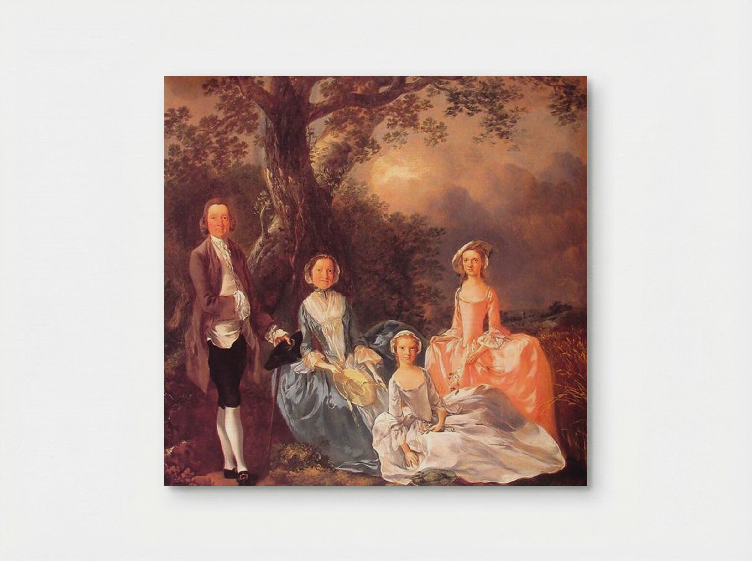 Mr. and Mrs. John Gravenor and their Daughters, Elizabeth and Ann - Thomas Gainsborough - Poster