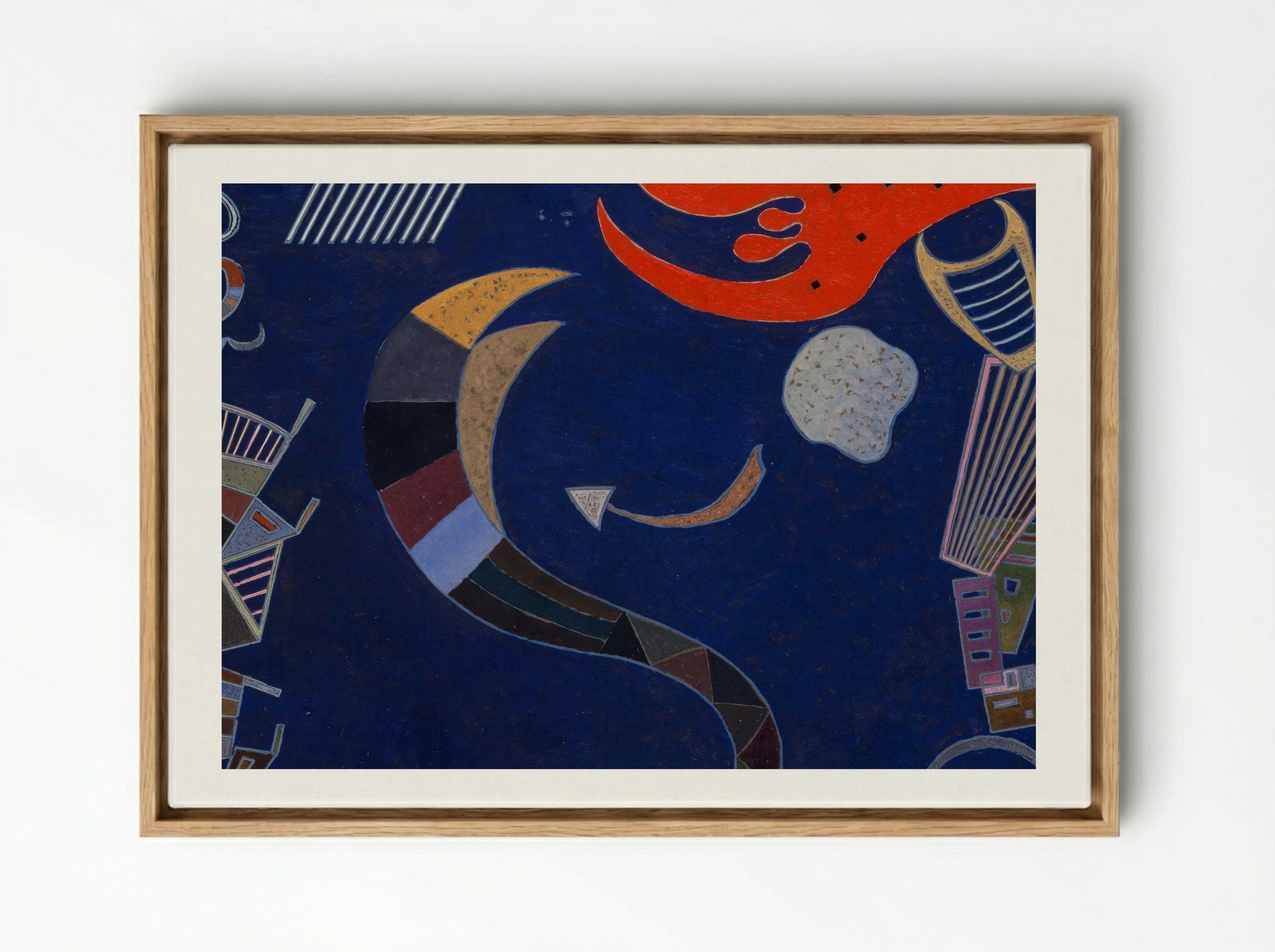 La flèche - Wassily Kandinsky - Framed Canvas Wood