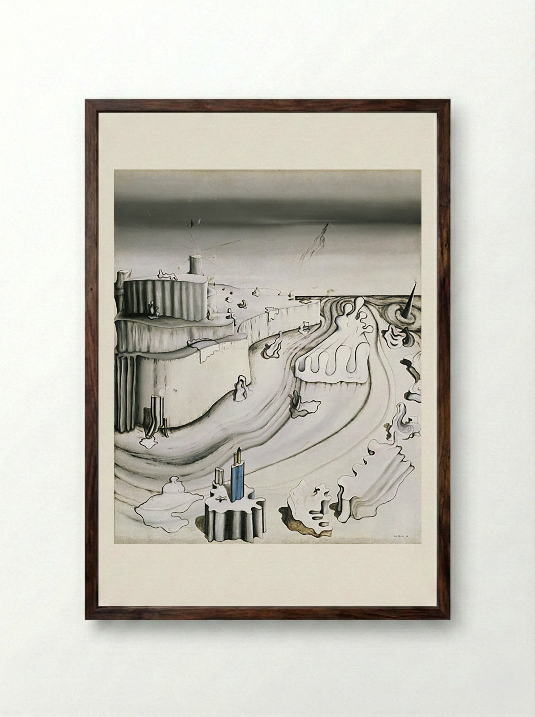 Promontory Palace - Yves Tanguy - Framed Print Dark Wood
