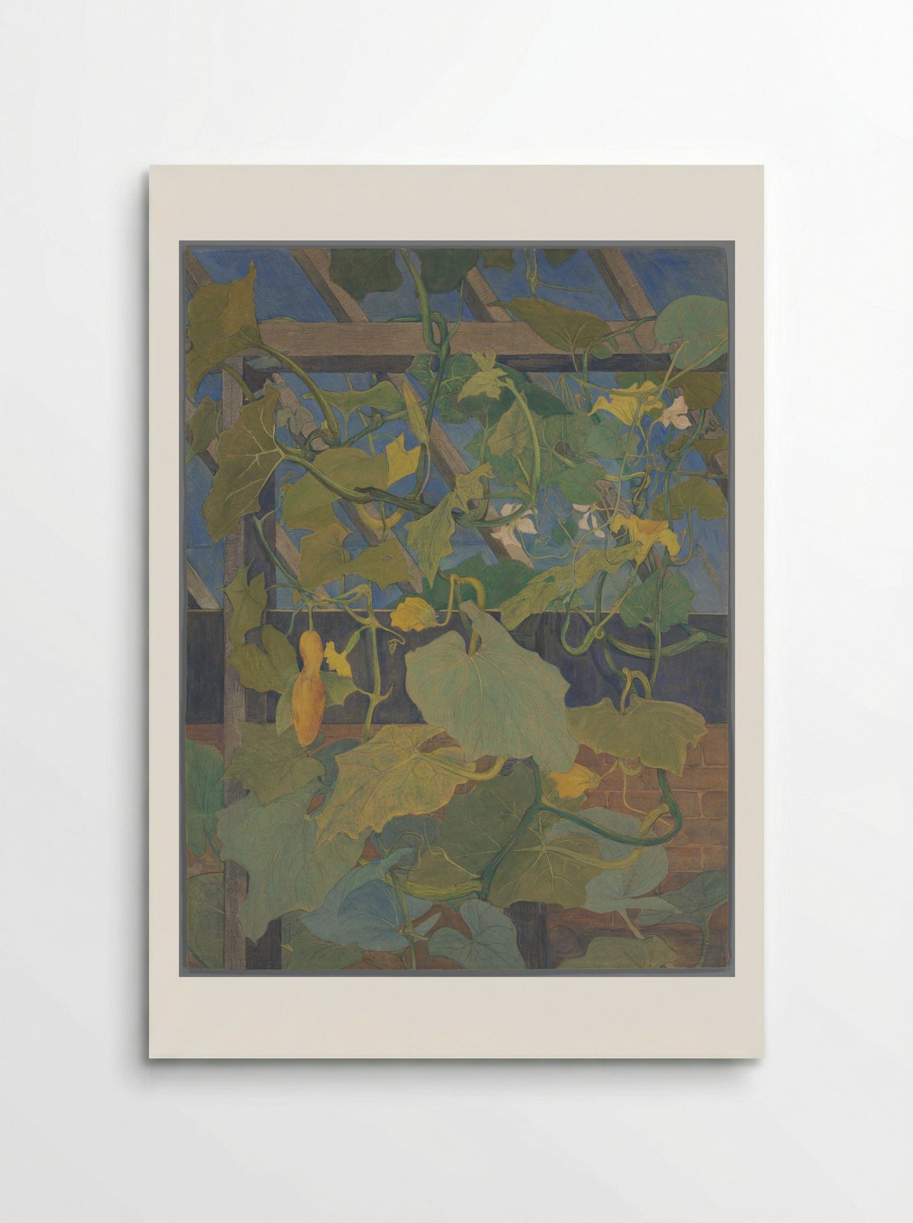 Greenhouse with Ornamental Gourds - Theo van Hoytema - Poster