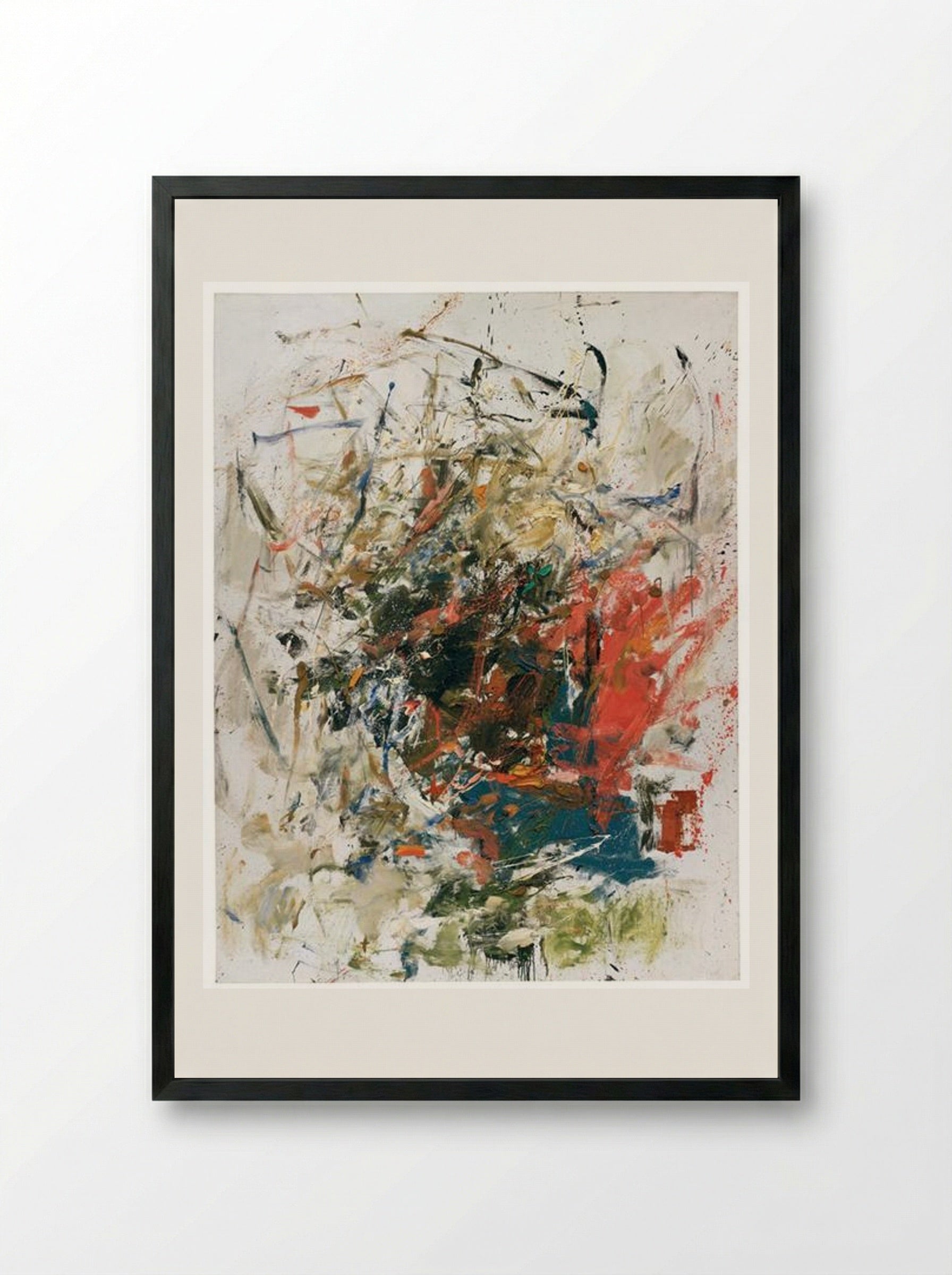 La Chatière - Joan Mitchell - Framed Print Black