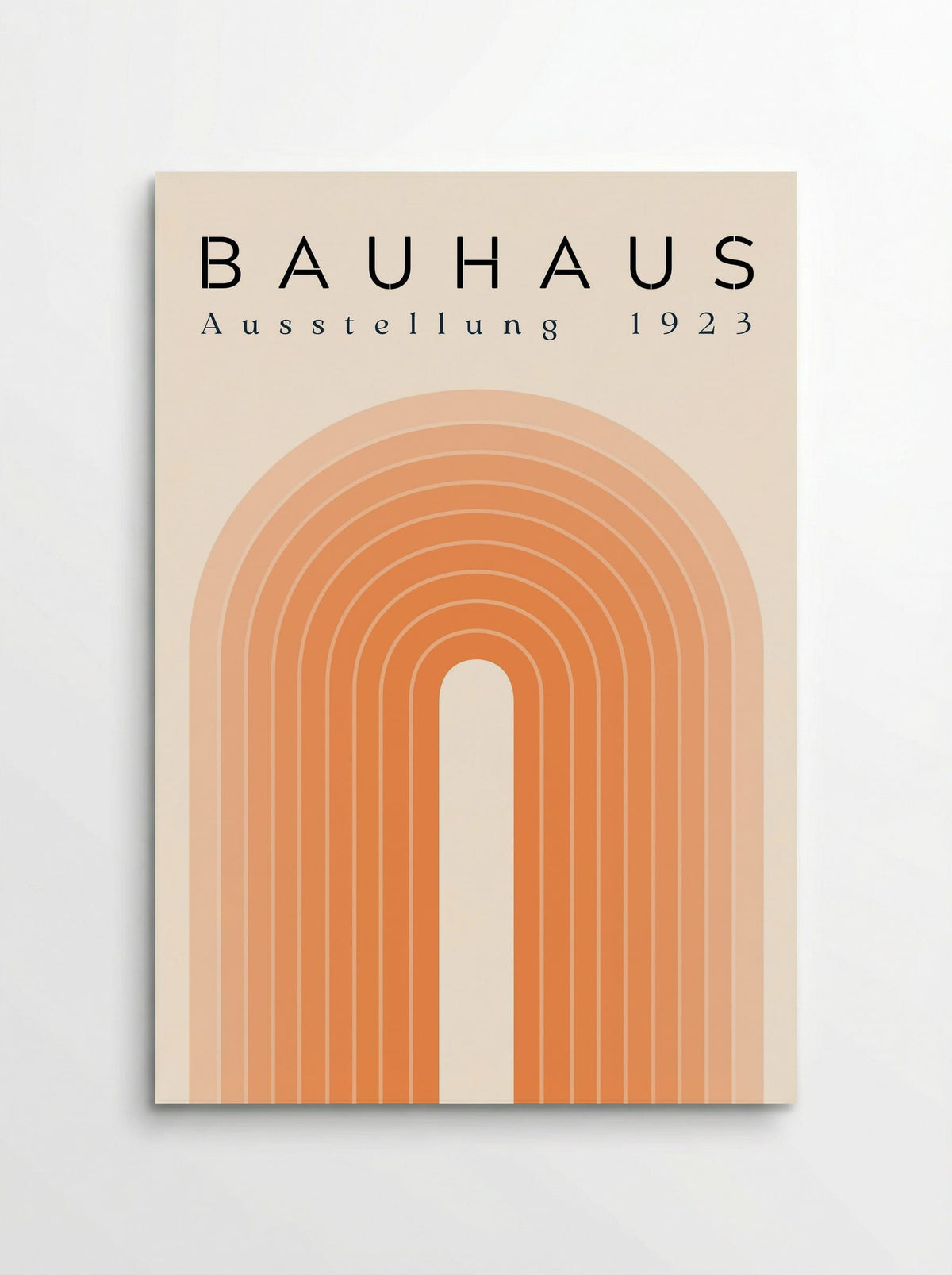 Bauhaus Sunset Arch – 1923 Exhibition Poster - Poster