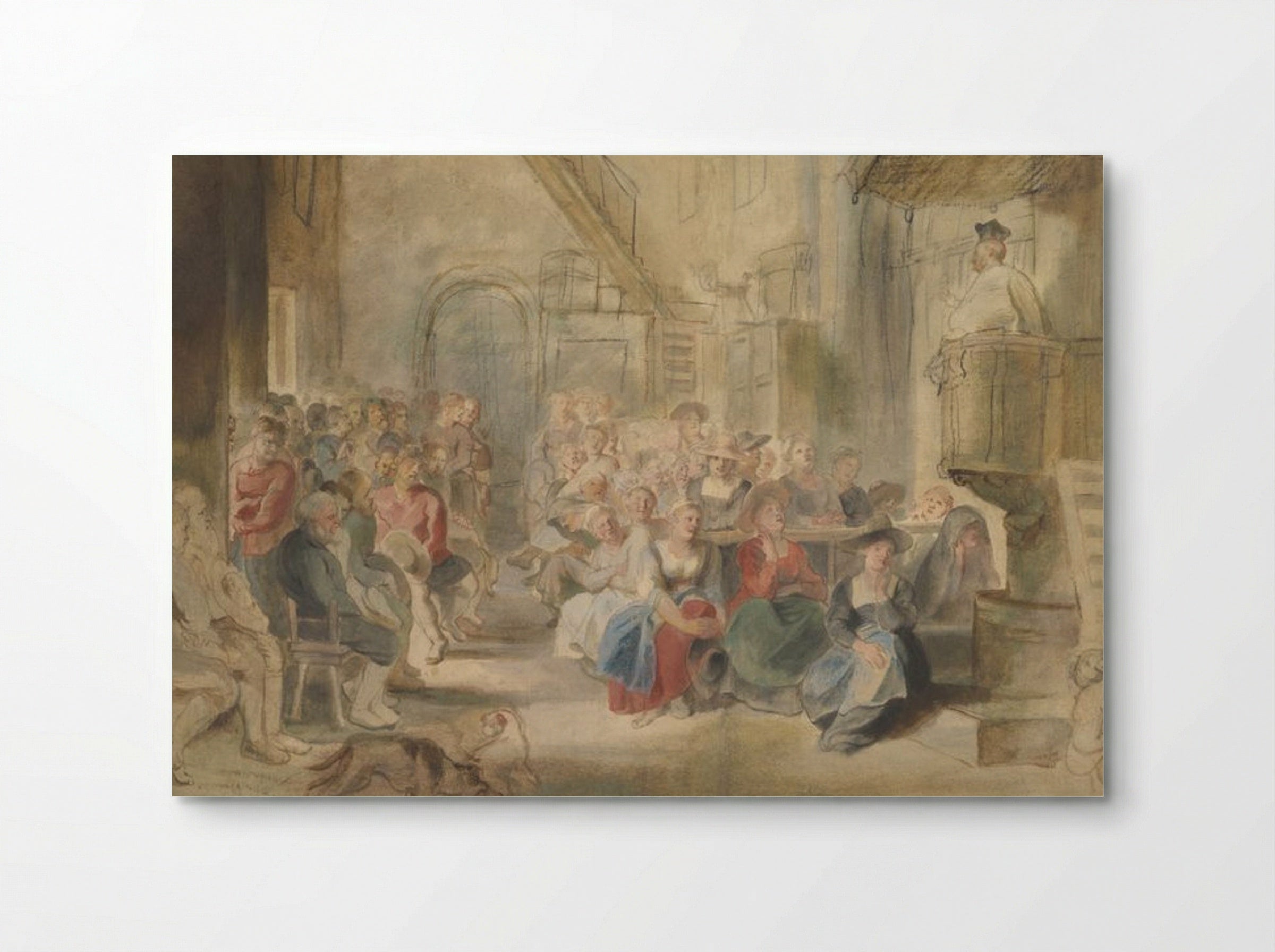 A Sermon in a Village Church - Peter Paul Rubens - Poster