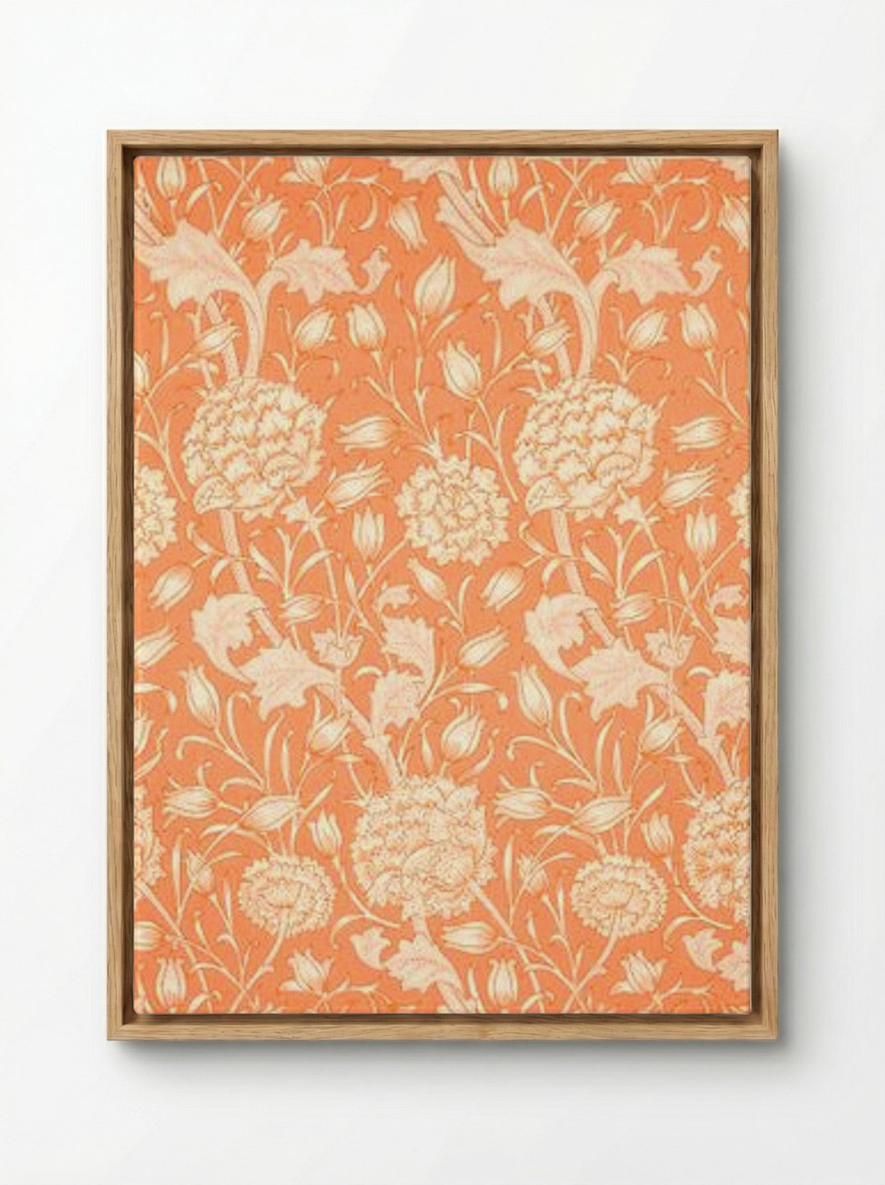Wild Tulip - William Morris - Framed Canvas Wood