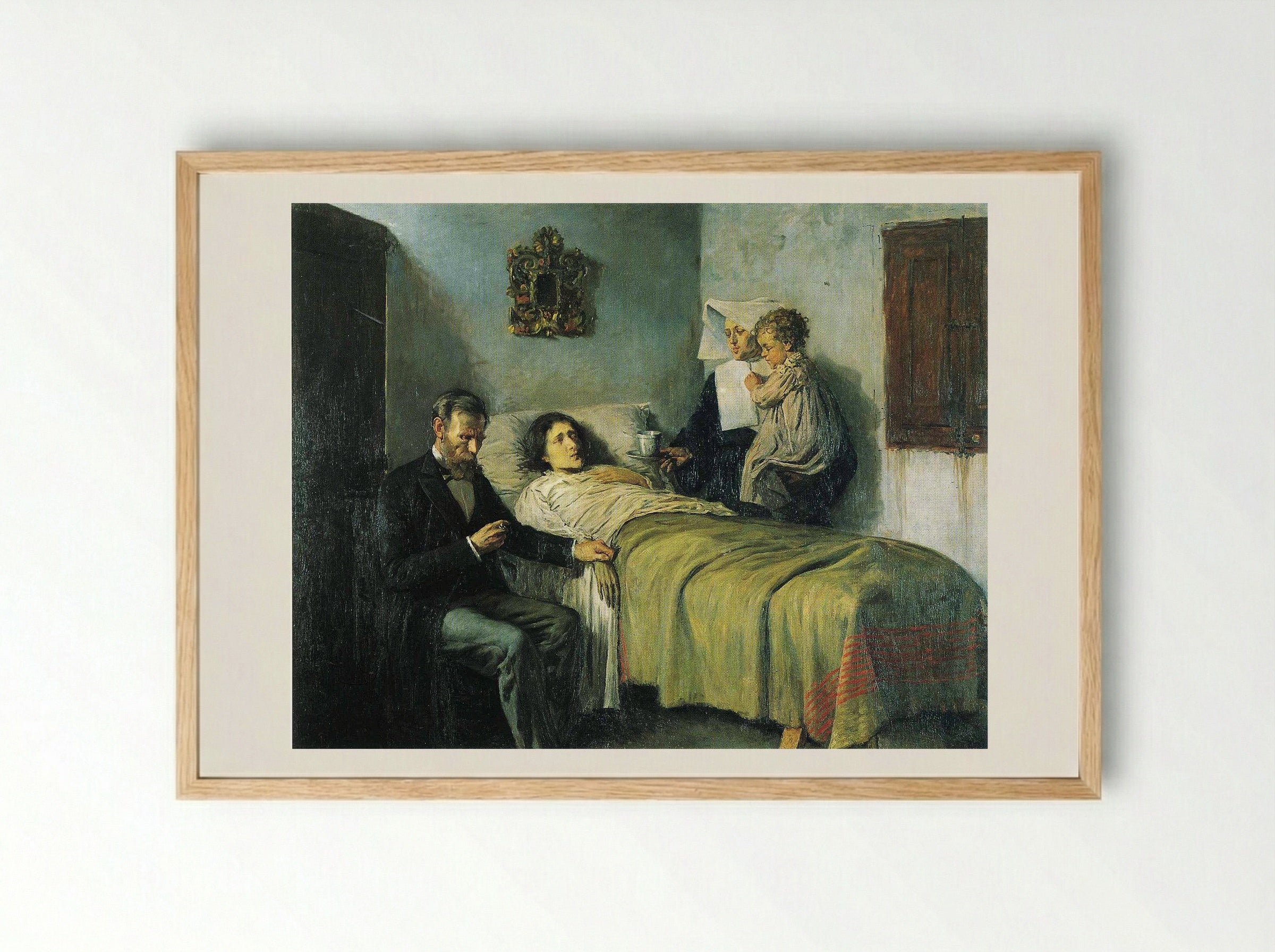 Science and Charity - Pablo Picasso - Framed Print Wood