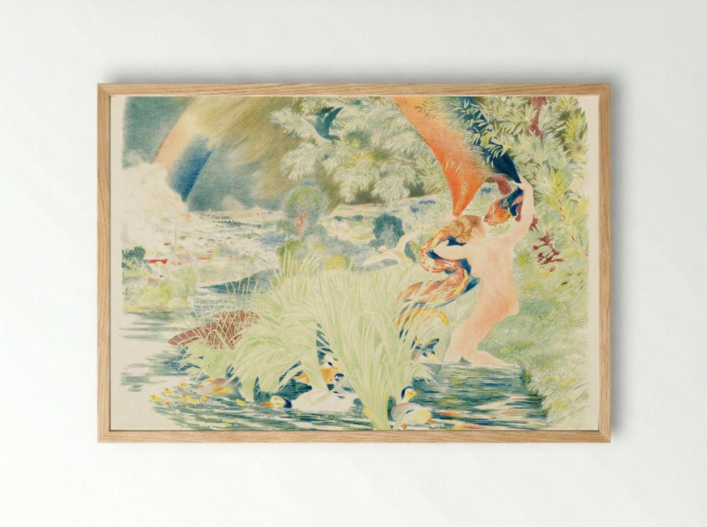 The Rainbow - Félix Bracquemond - Framed Print Wood