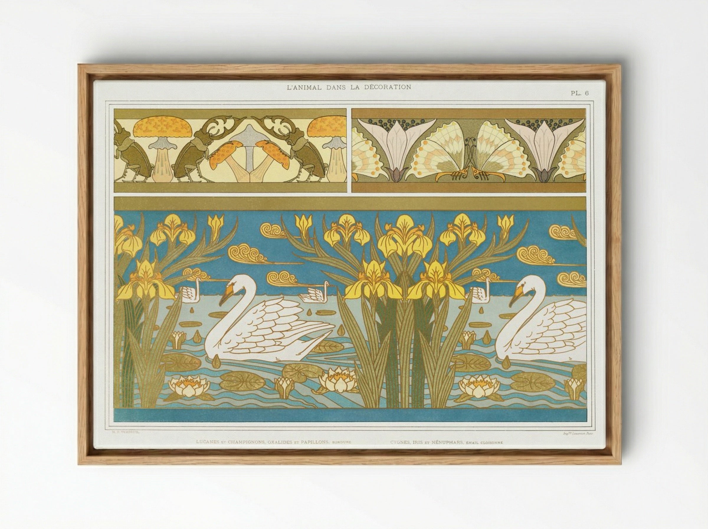 L'Animal dans la Décoration, Plate 6 - Maurice Pillard Verneuil - Framed Canvas Wood