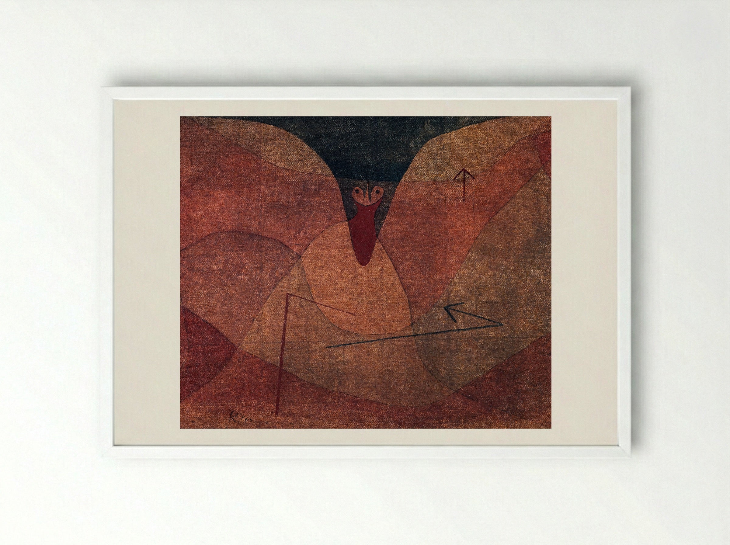 Aviatic Evolution - Paul Klee - Framed Print White