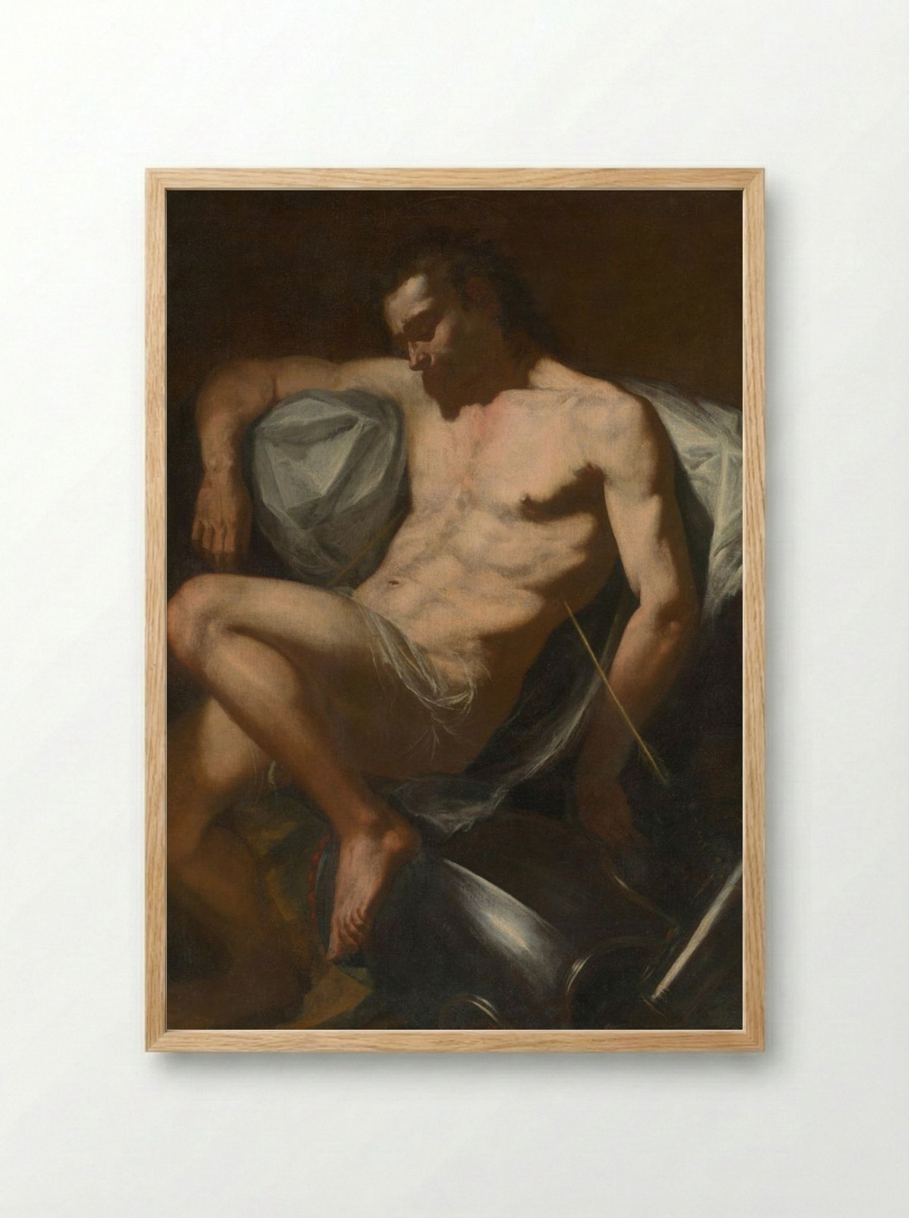 Saint Sebastian - Jusepe de Ribera - Framed Print Wood