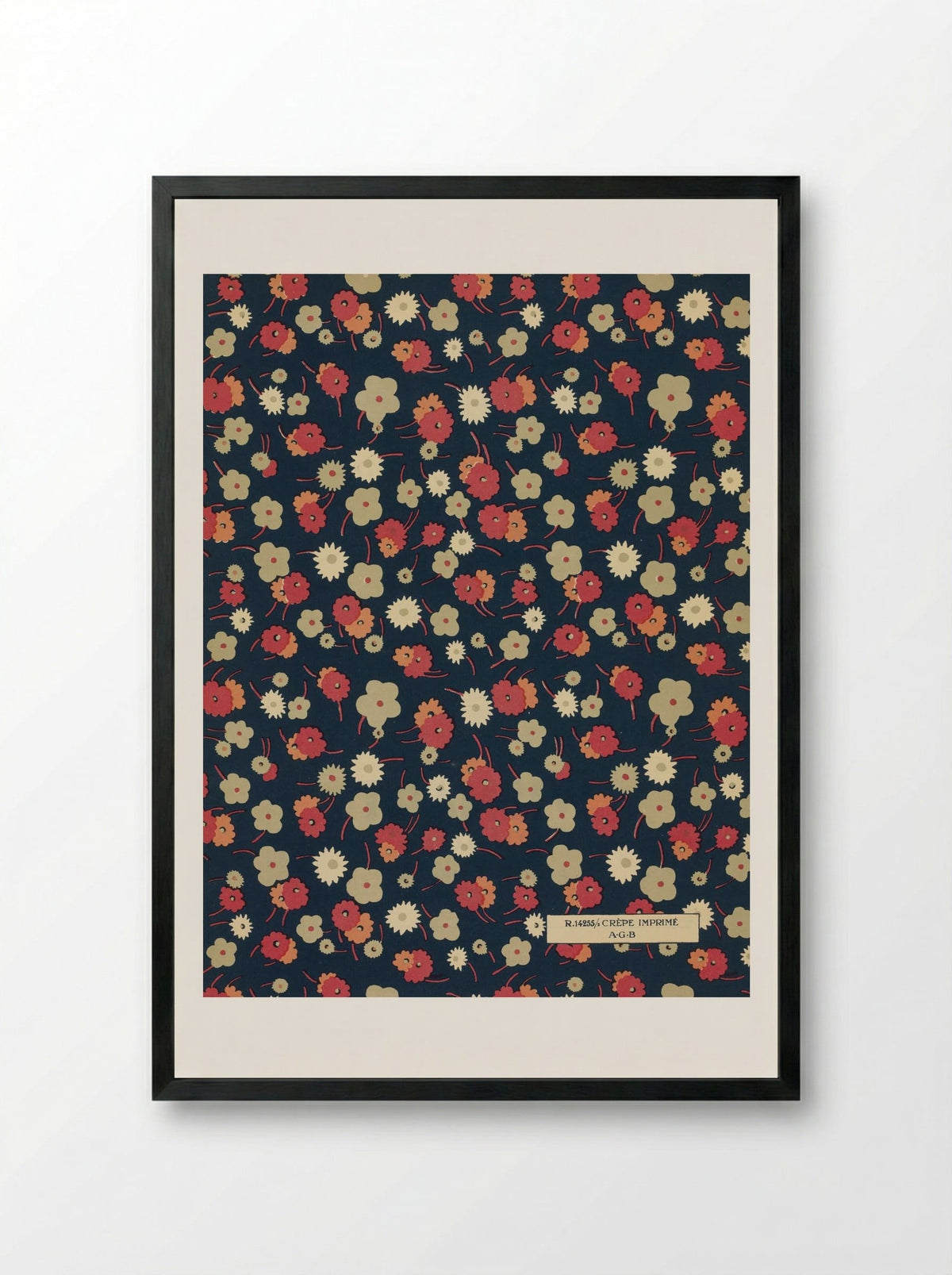 Feuillets de l'Élégance Féminine - Charles Goy - Framed Print Black