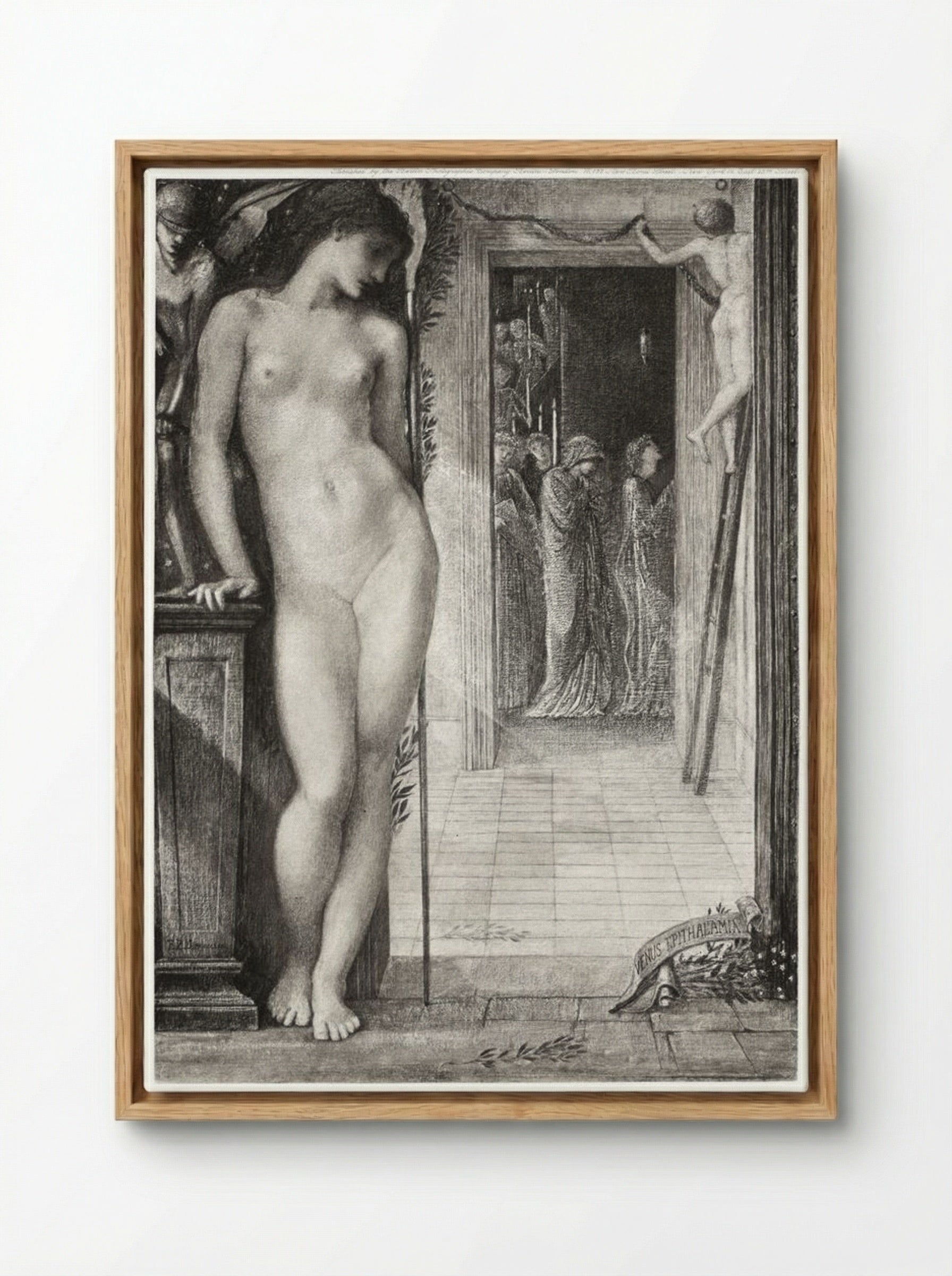Venus Epithalamia - Edward Burne-Jones - Framed Canvas Wood