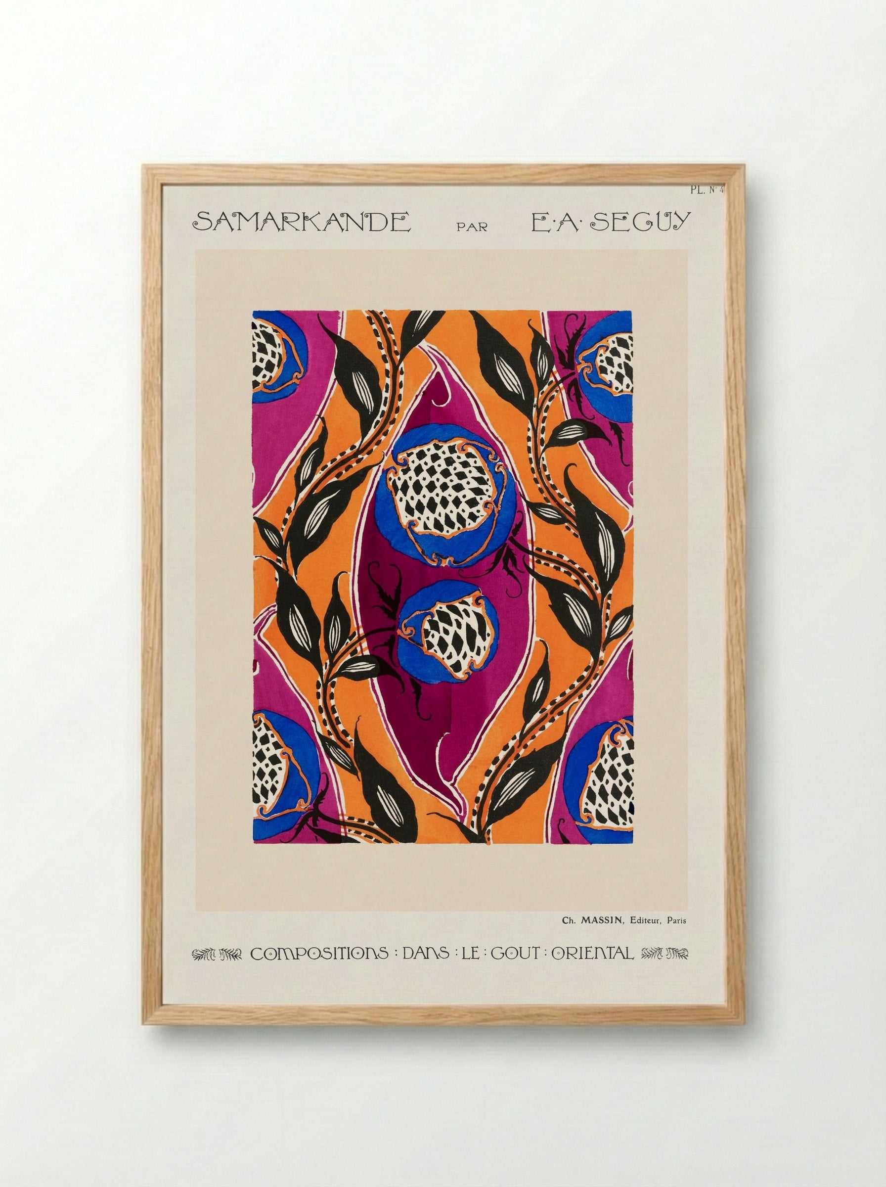 Samarkande, Planche No. 4 - Émile-Allain Séguy - Framed Print Wood