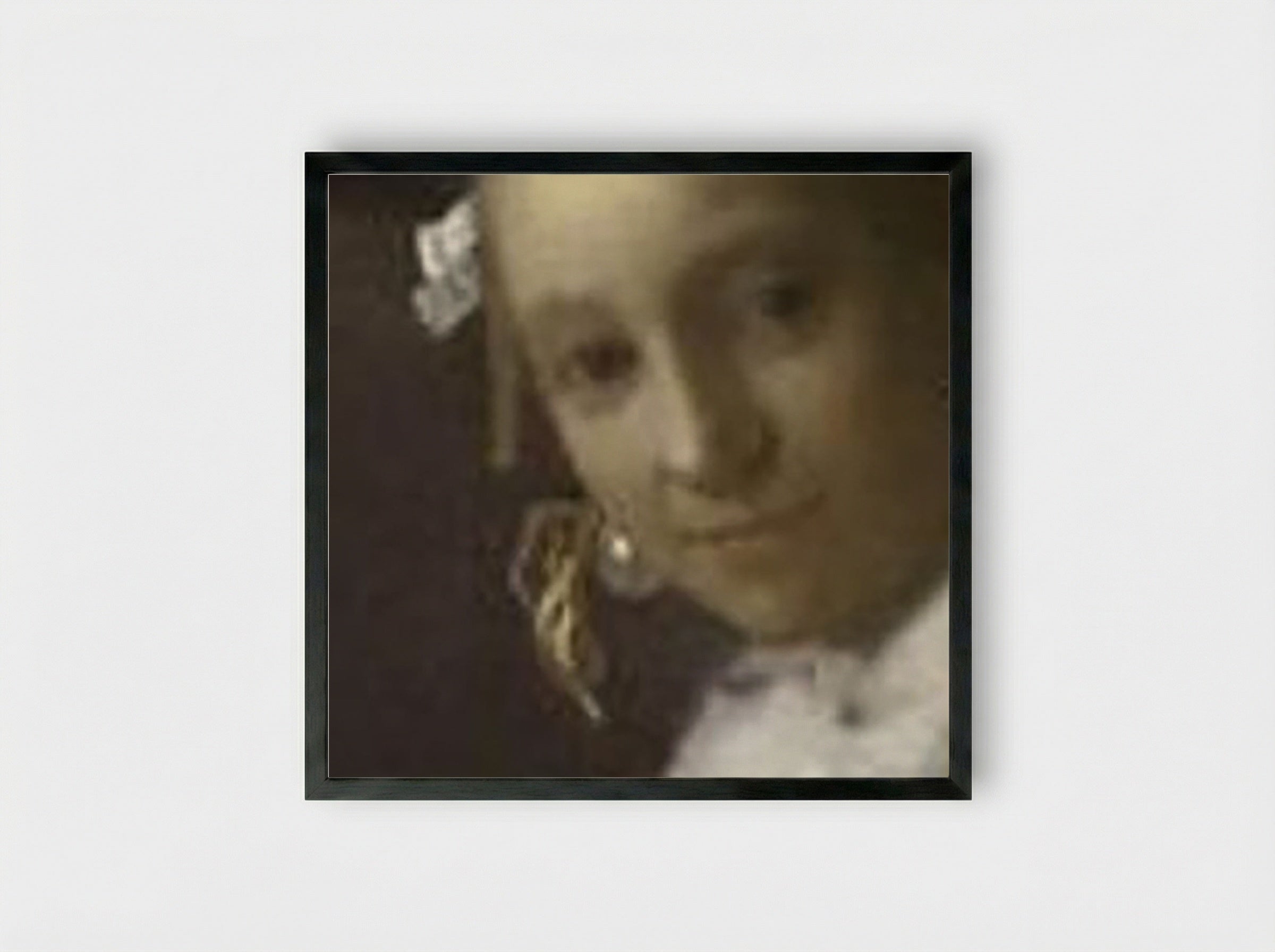 A Lady Writing - Johannes Vermeer - Framed Print Black
