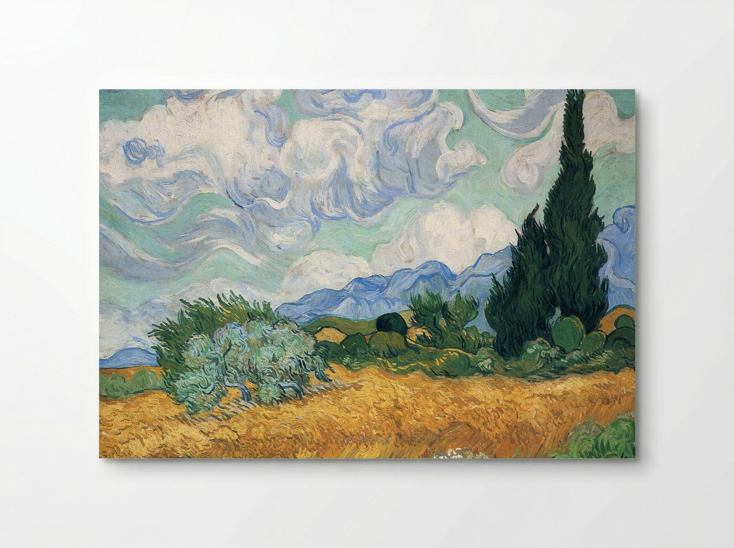 Wheatfield with Cypresses - Vincent van Gogh - Poster