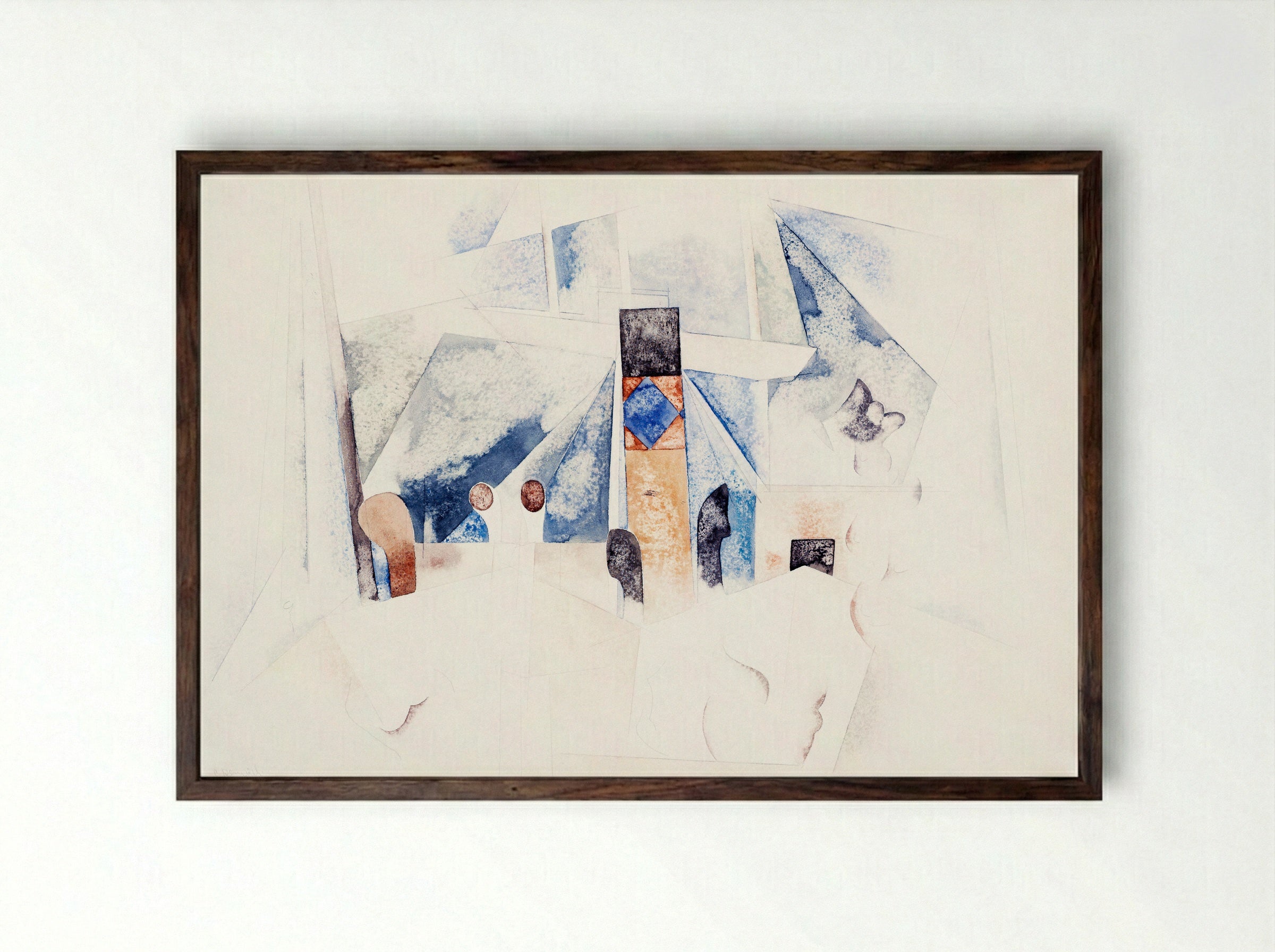 Bermuda Landscape No. 1 - Charles Demuth - Framed Print Dark Wood