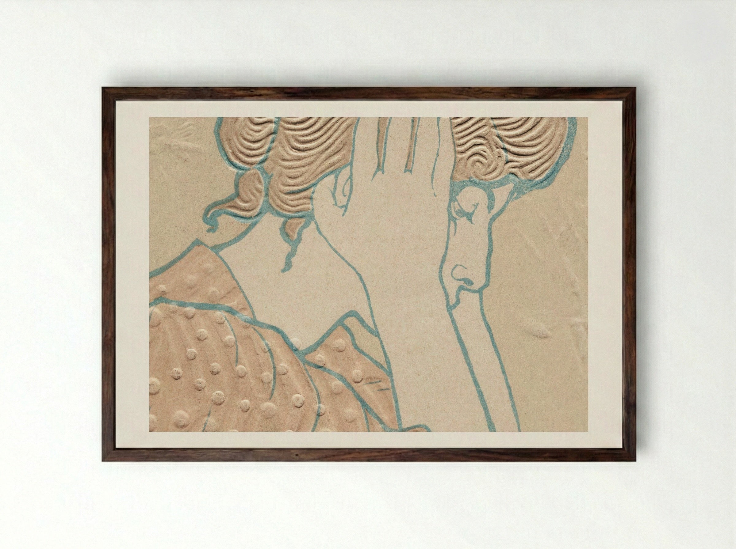 Young Woman Reading - Alexandre-Louis-Marie Charpentier - Framed Print Dark Wood