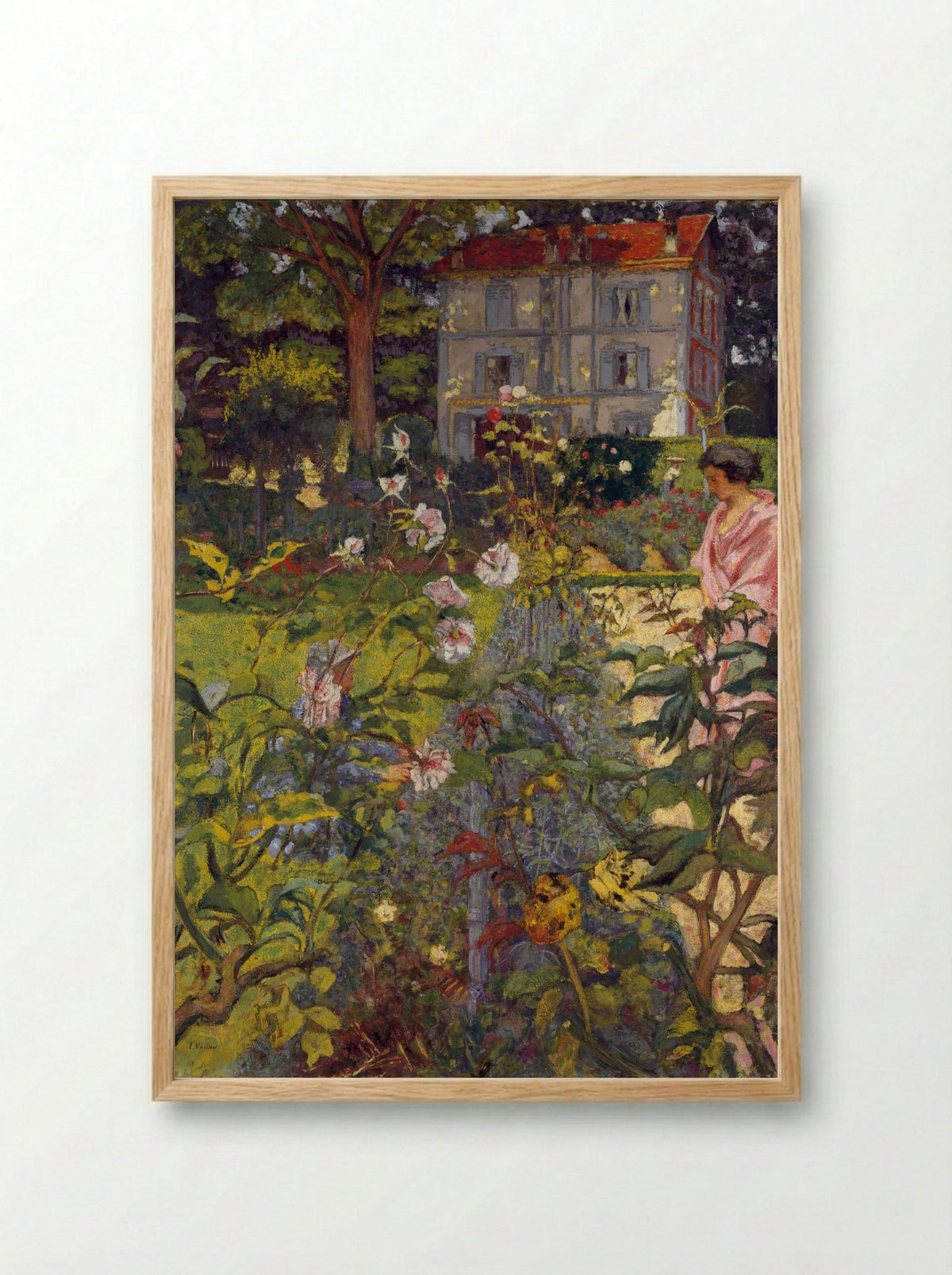 Garden at Vaucresson - Édouard Vuillard - Framed Print Wood