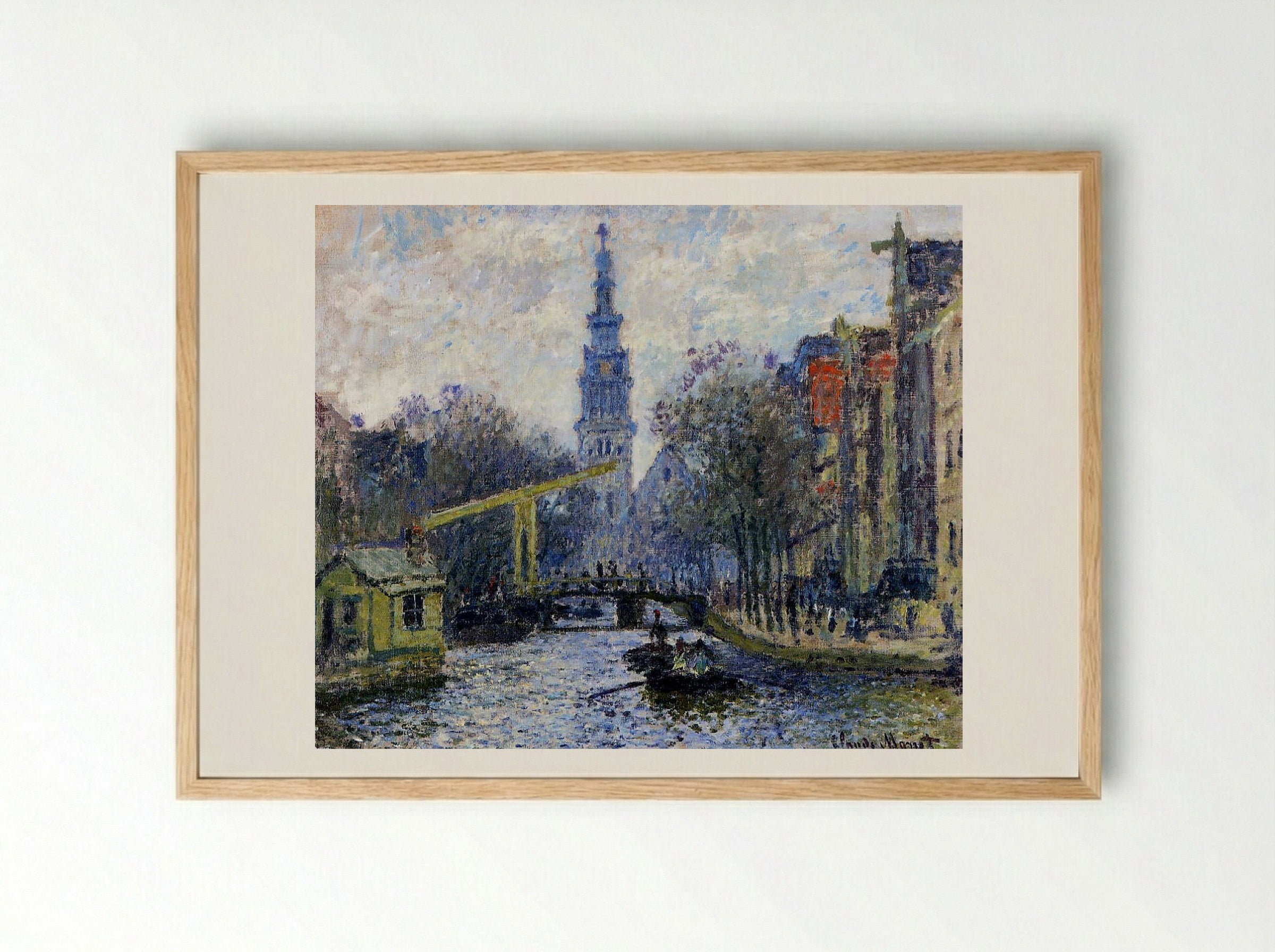 The Zuiderkerk, Amsterdam - Claude Monet - Framed Print Wood