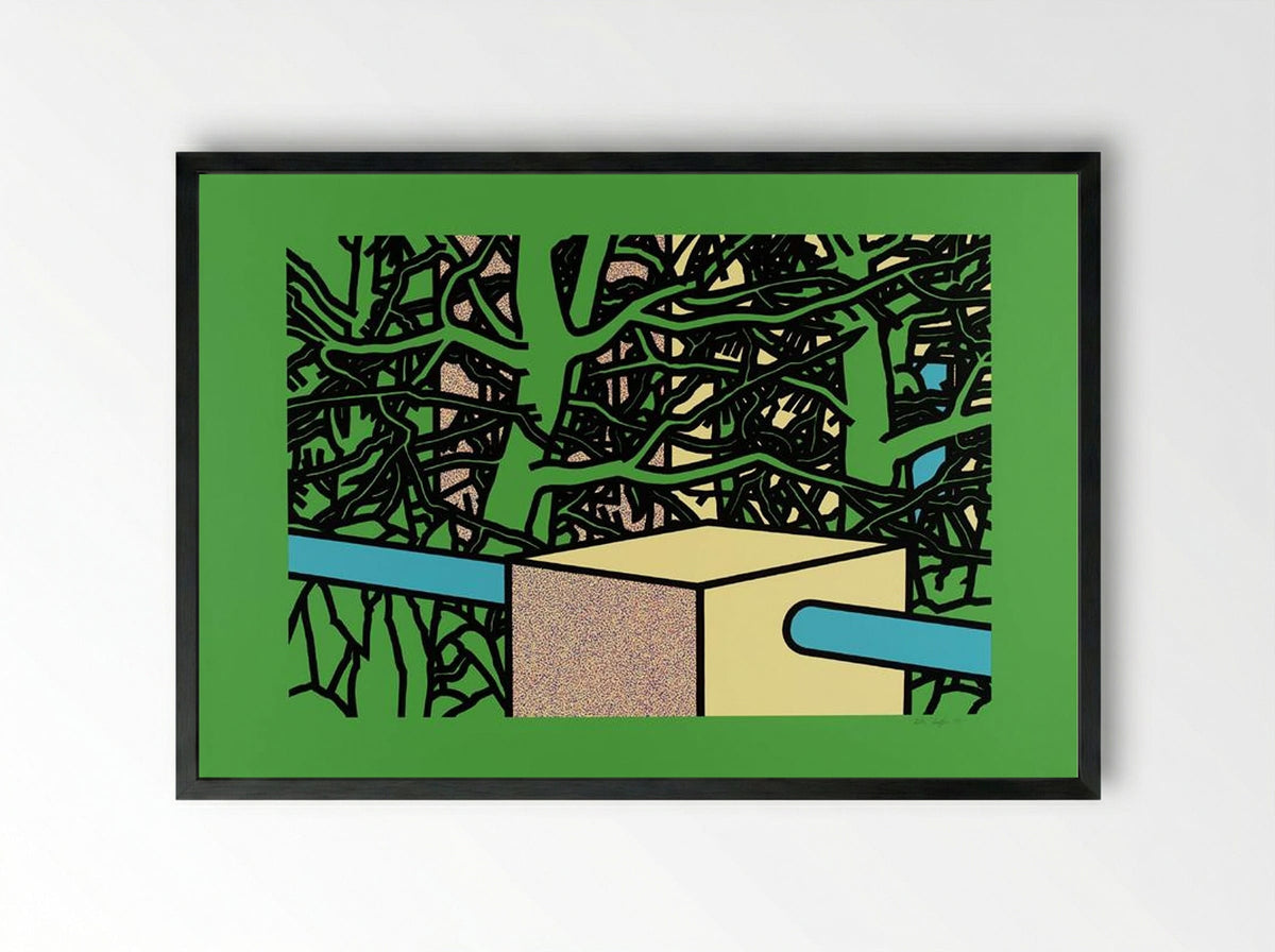 Garden with Pines - Patrick Caulfield - Framed Print Black