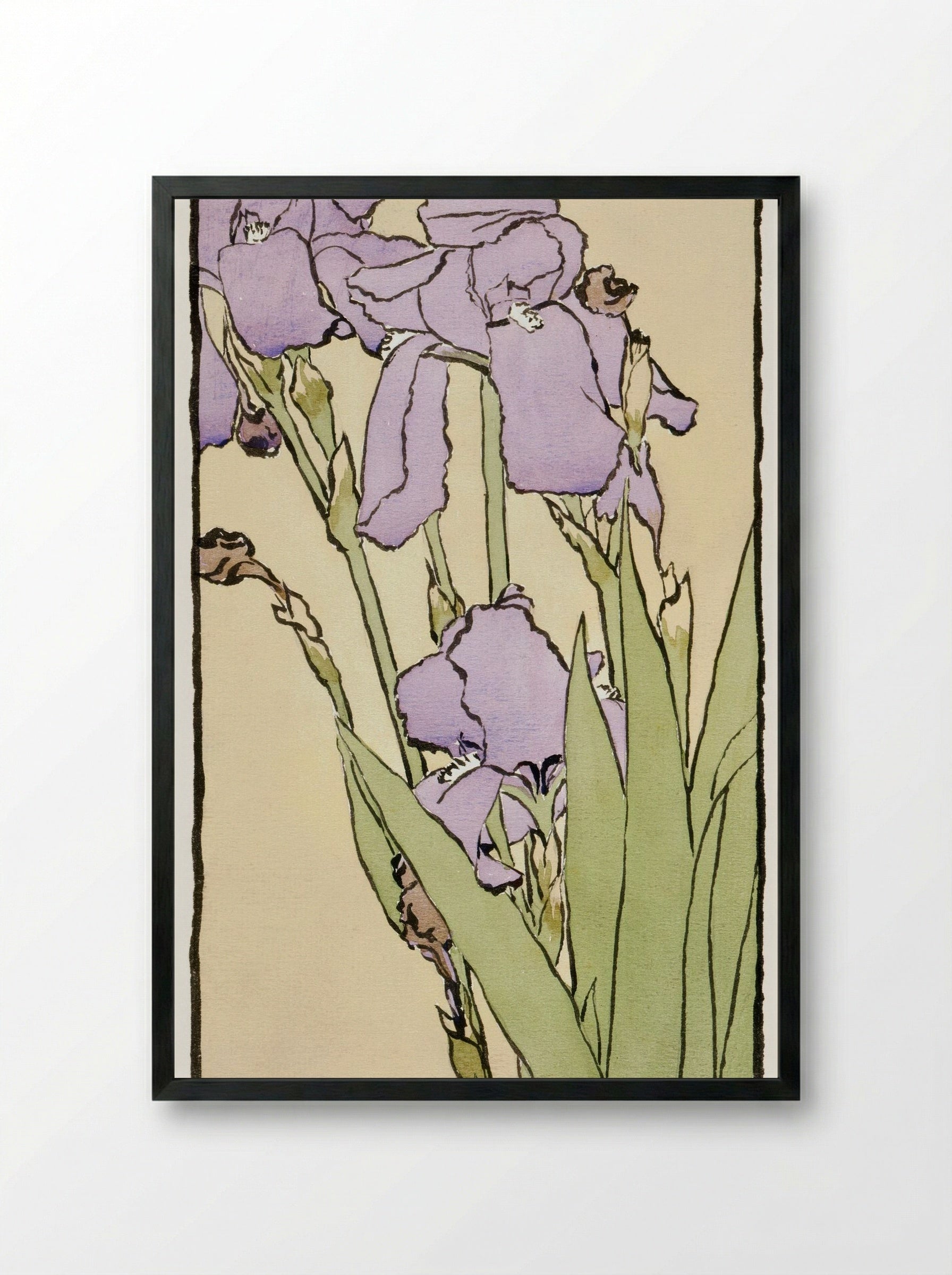 Iris (1915) - Hannah Borger Overbeck - Framed Print Black