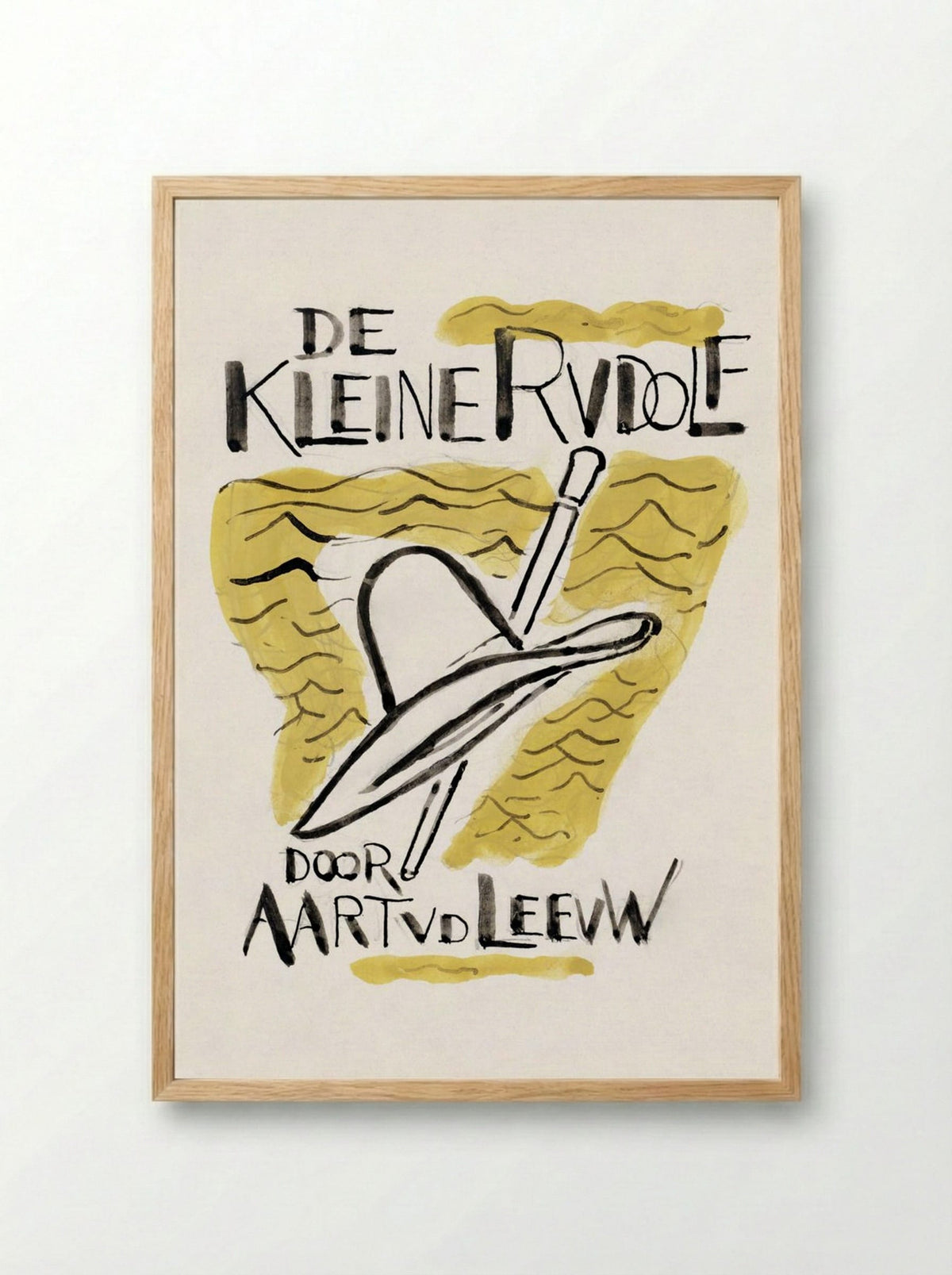 Design for 'De Kleine Rudolf' Book Cover - Leo Gestel - Framed Print Wood