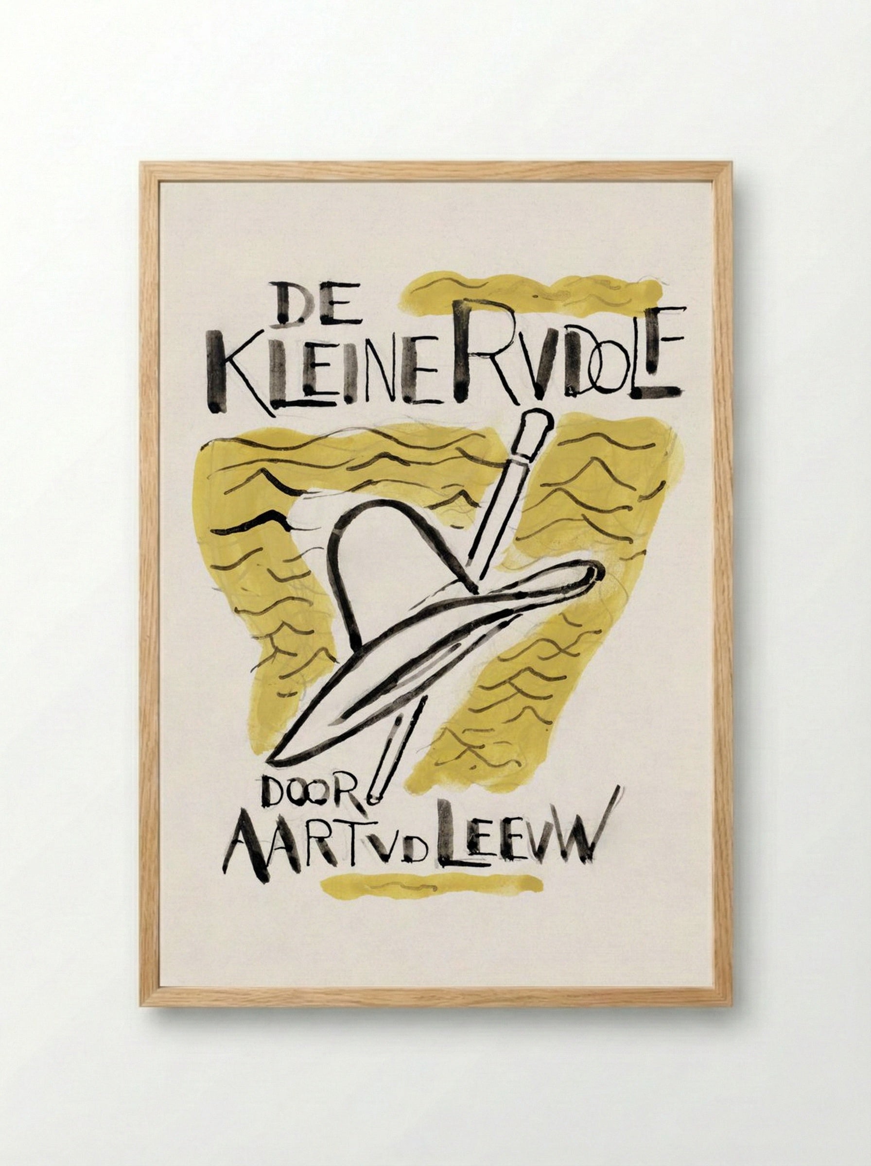 Design for 'De Kleine Rudolf' Book Cover - Leo Gestel - Framed Print Wood