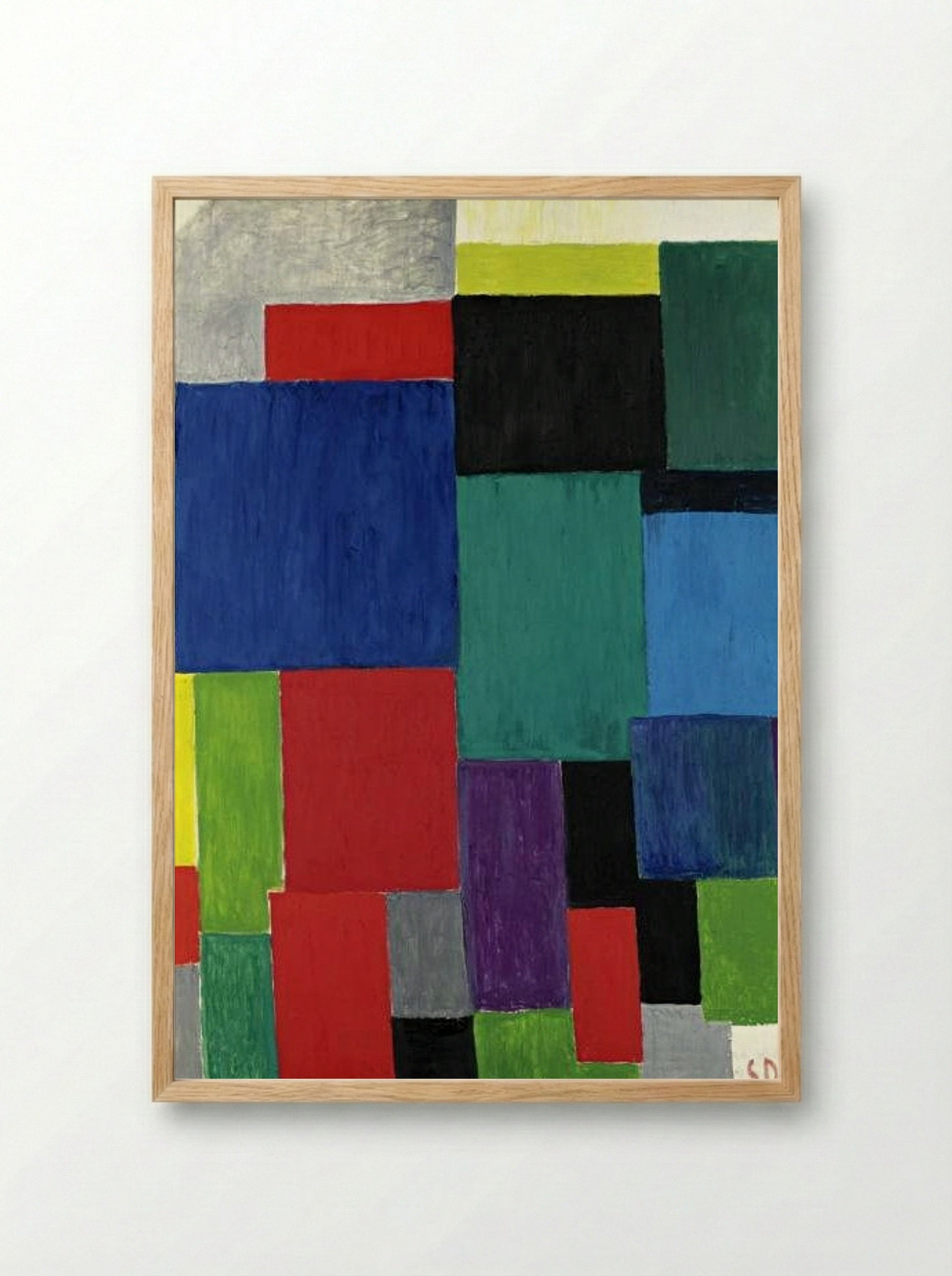 Colour Rhythm - Fine Art Print - Framed Print Wood