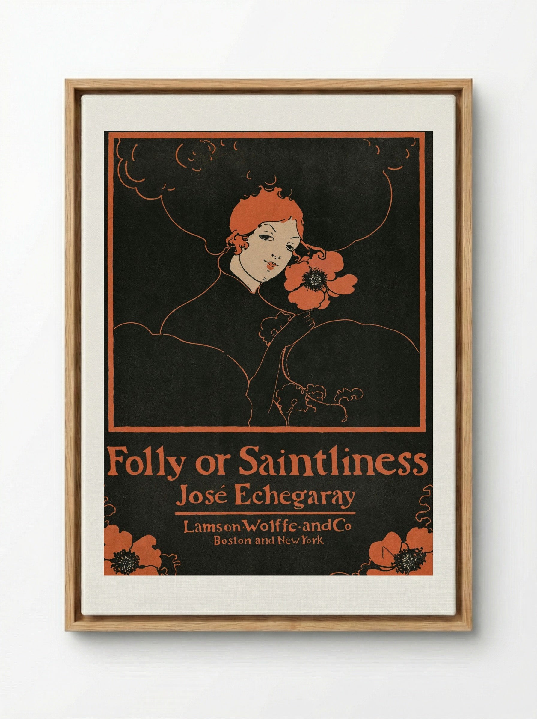 Folly or Saintliness - Ethel Reed - Framed Canvas Wood