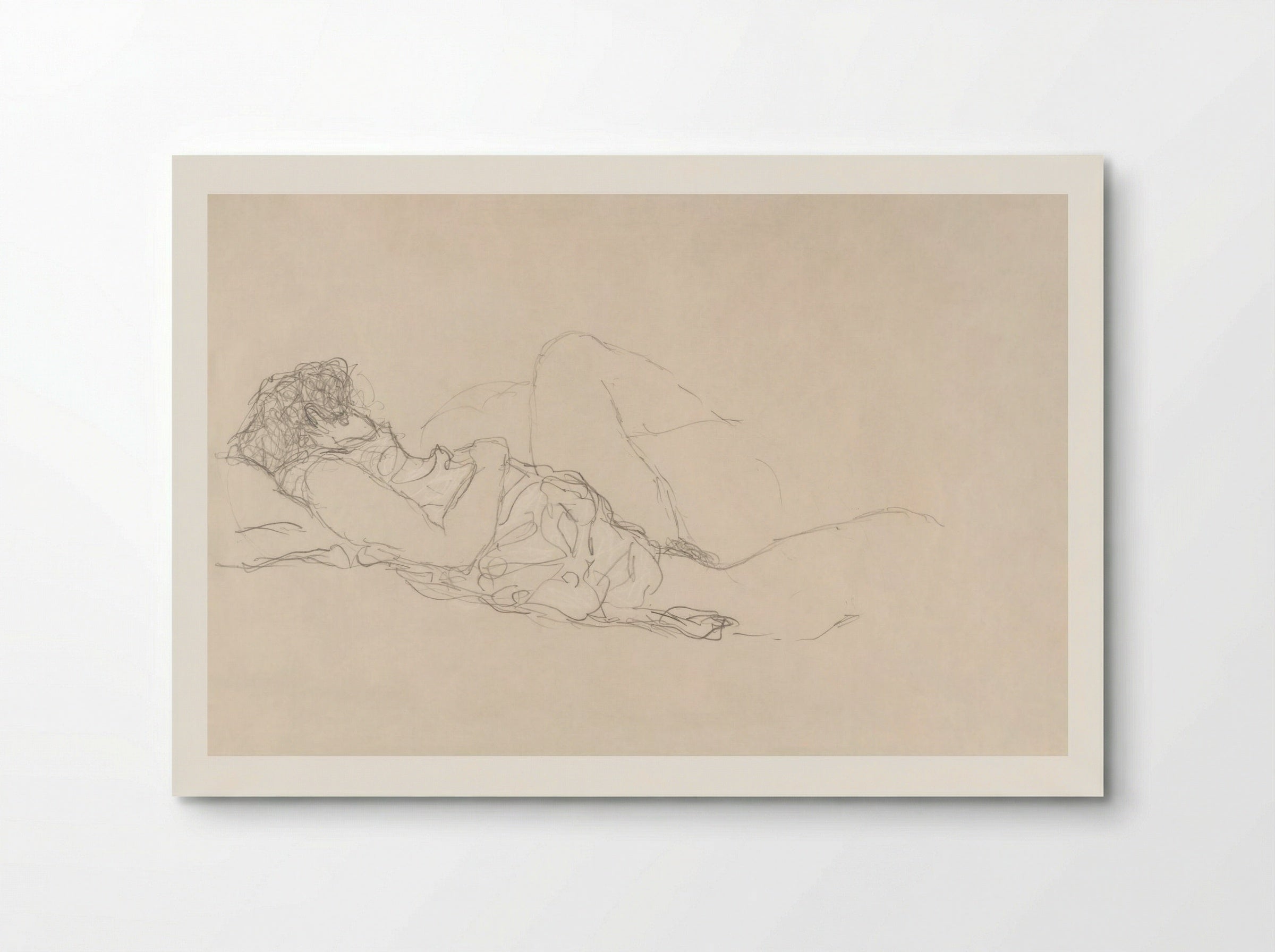 Sleeping Woman - Gustav Klimt - Poster