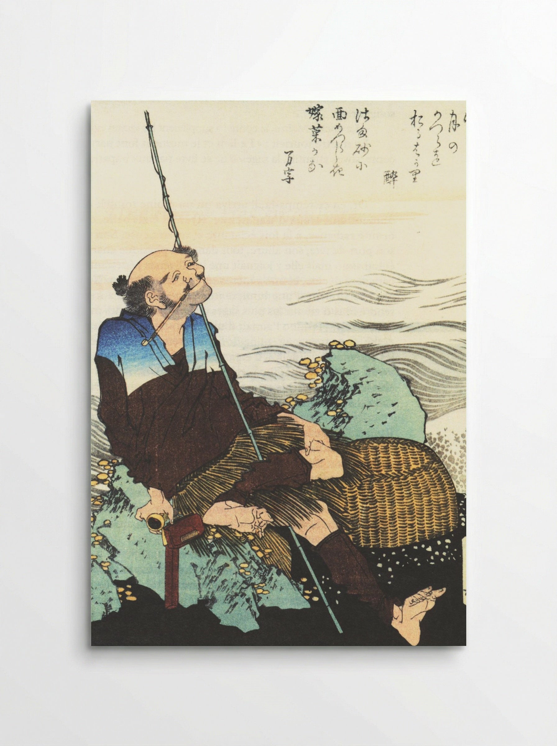 Old Fisherman Smoking his Pipe - Fine Art Print - Poster